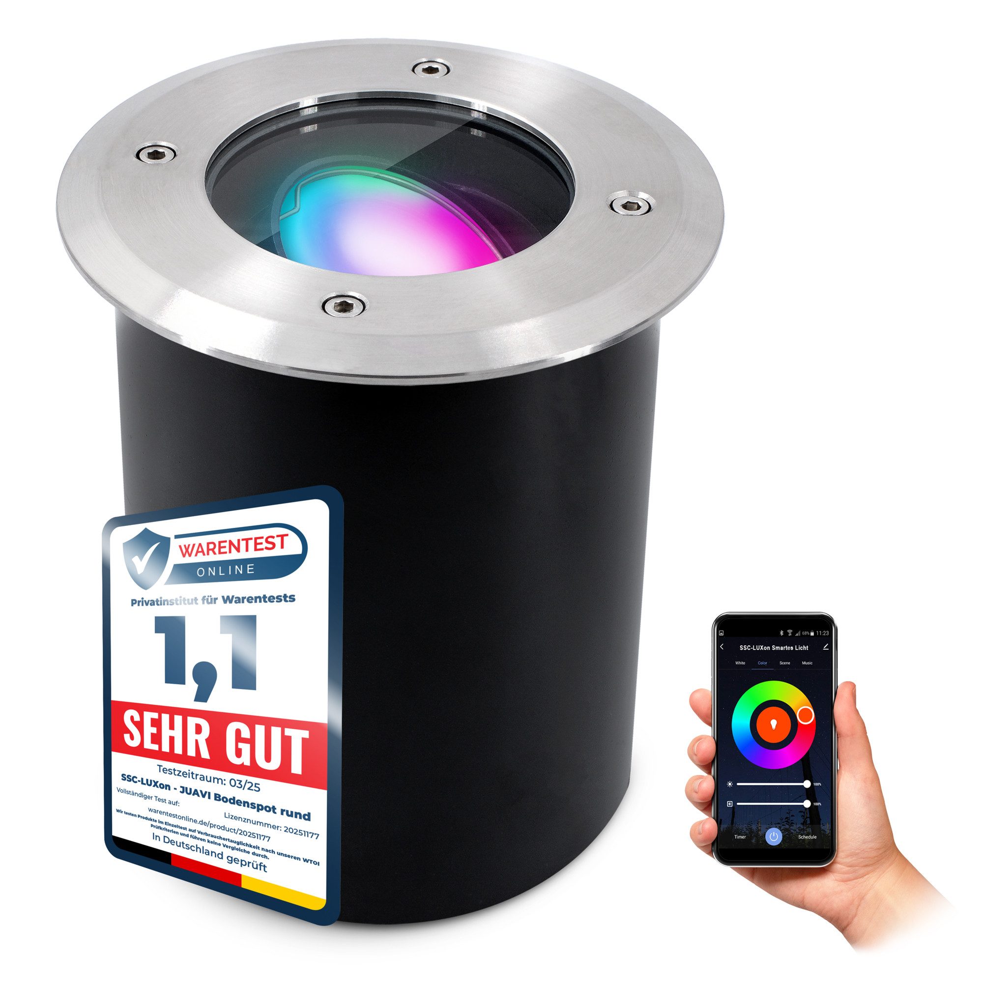 SSC-LUXon LED Gartenstrahler Schwenkbarer LED Bodenspot günstig online kaufen