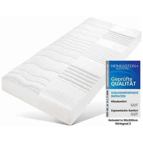Taschenfederkernmatratze Ortho Superia Strong, Beco, 24 cm hoch, orthopädischer Schlafkomfort, von Hohenstein geprüft