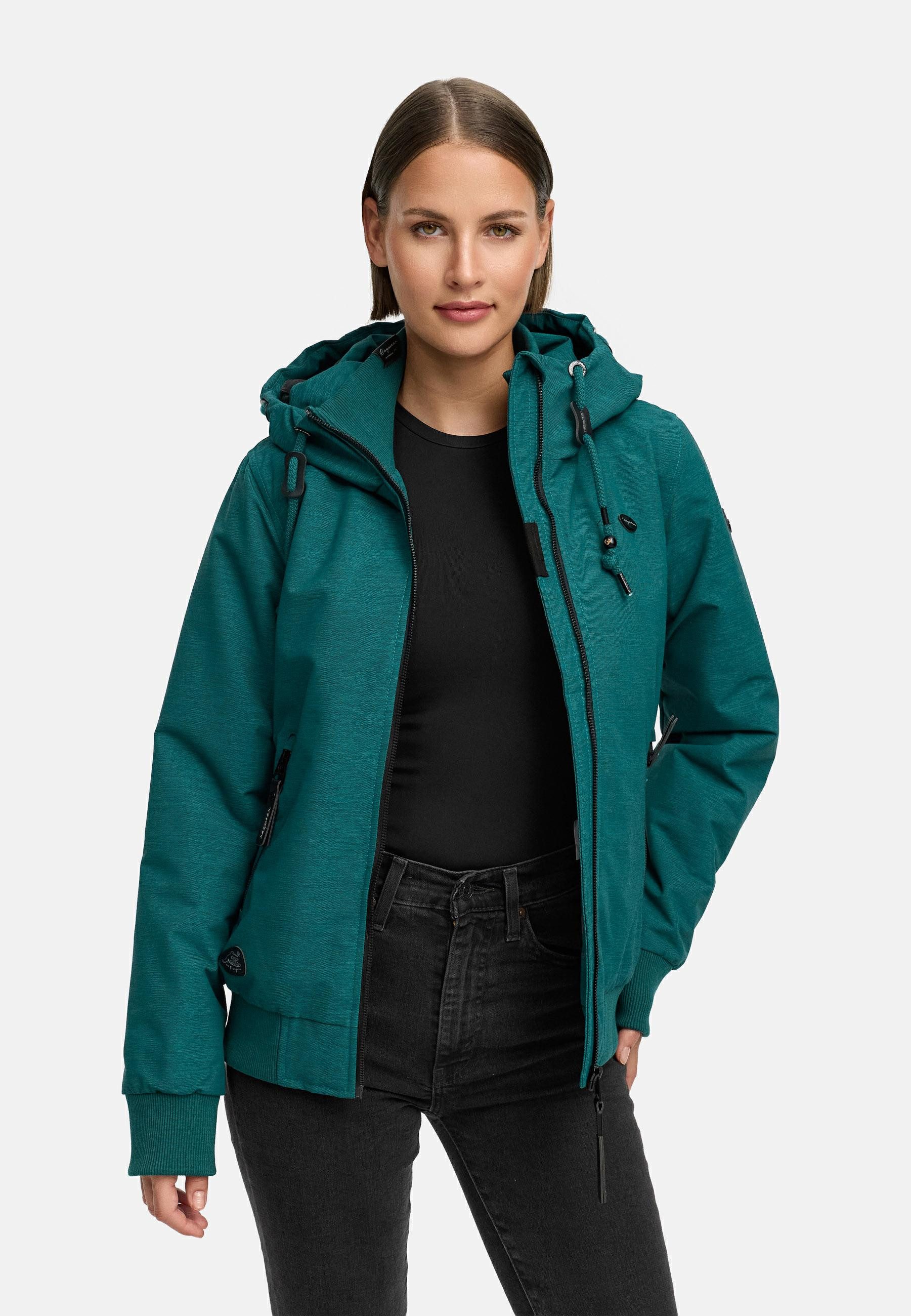 Ragwear Winterjacke Nuggie Melange stylische, melierte Damen Freizeitjacke – Bild 5 von 5