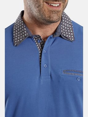 Charles Colby Langarm-Poloshirt EARL CHAD mit doppeltem Kragen