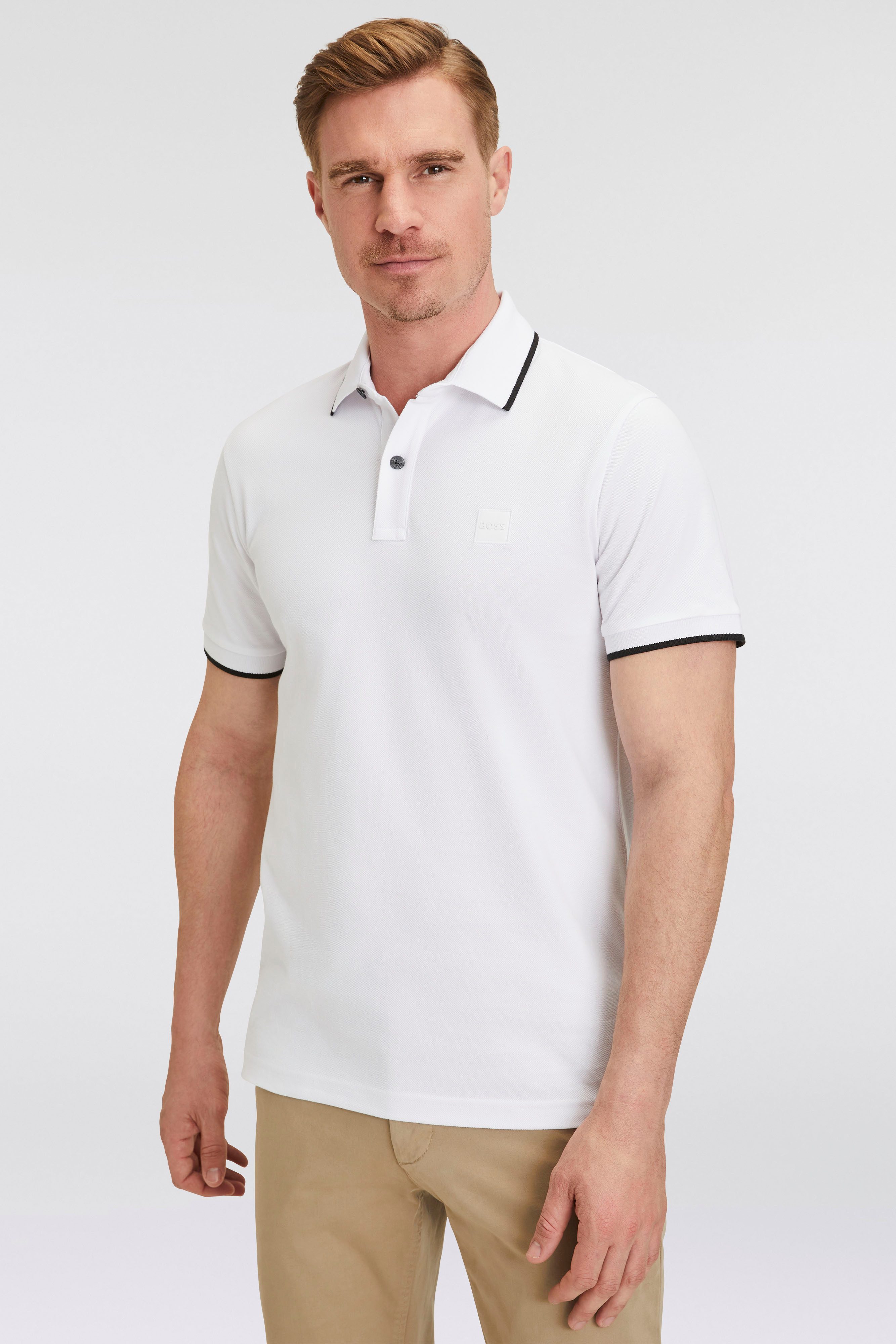 BOSS ORANGE Poloshirt Passertip mit BOSS Logo-Badge – Bild 3 von 5
