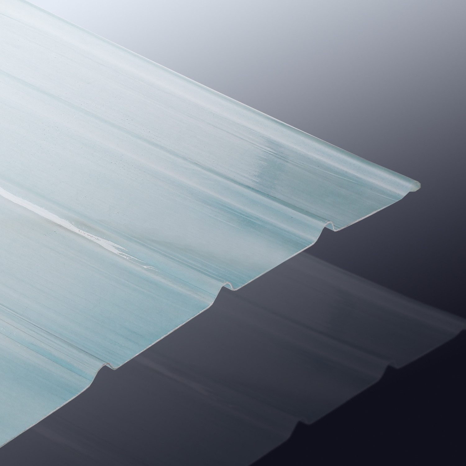 Clanmacy Wellplatte FRP-Trapezblech Wellplatte FRP-Tageslichtplatten für dach Dachplatten, 0.2 mm