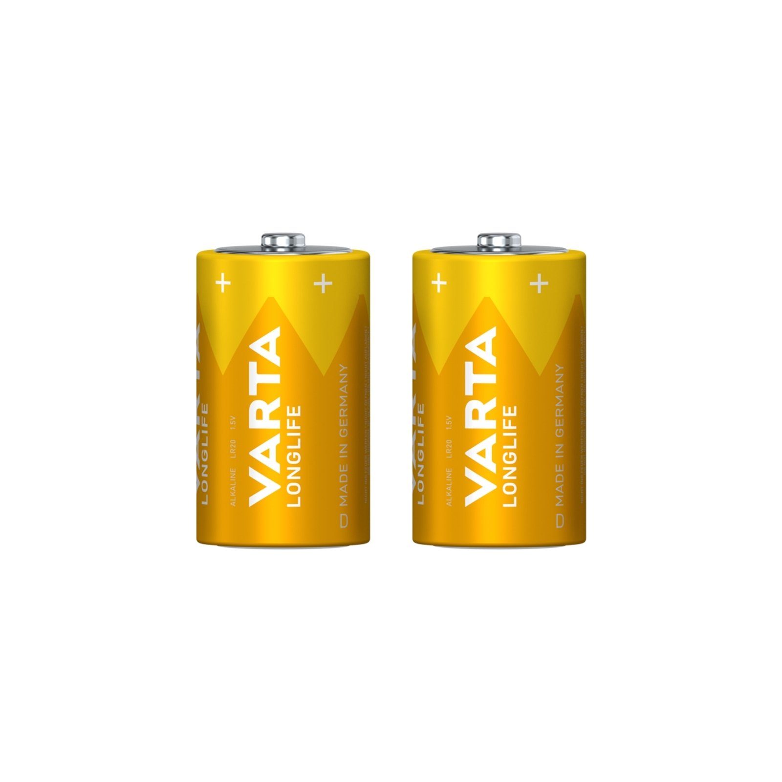 VARTA Batterie Longlife 2xD Batterie, (2 St)