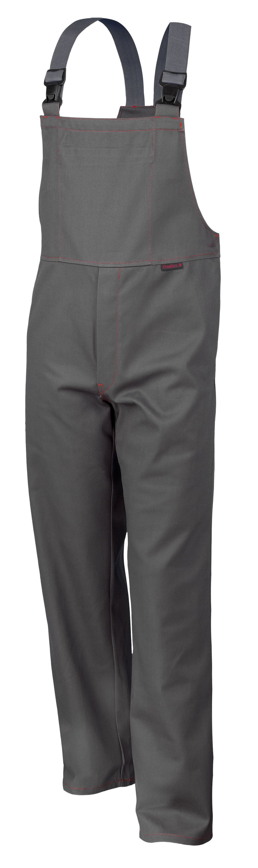 Qualitex Workwear Arbeitslatzhose robuster Schweisser-Blaumann aus reiner Baumwolle - hoher Flammpunkt (1-tlg) BW 370 g - Latzhose mit 4 Taschen - strapazierfähige Arbeitshose