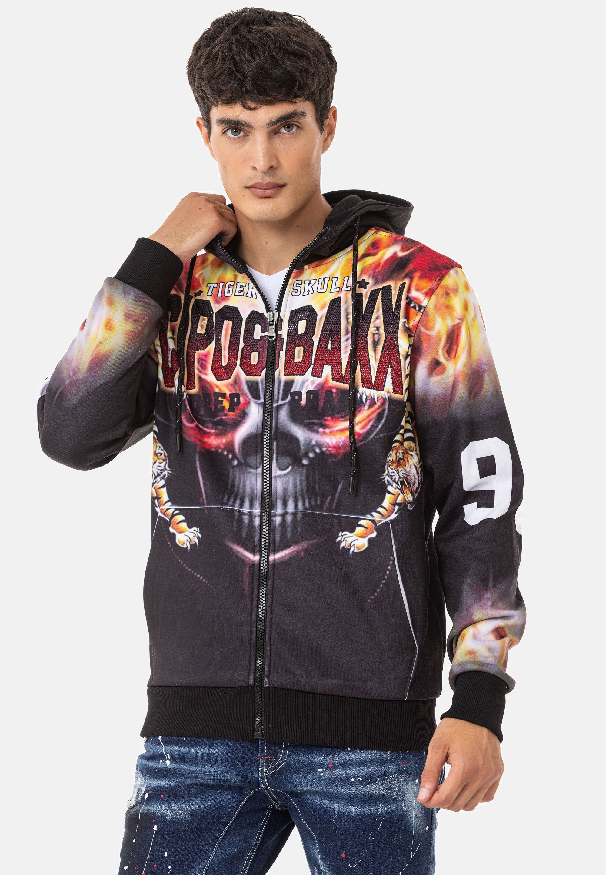 Cipo & Baxx Herren Mantel CM193 Neongrün – Stylische Winterjacke
