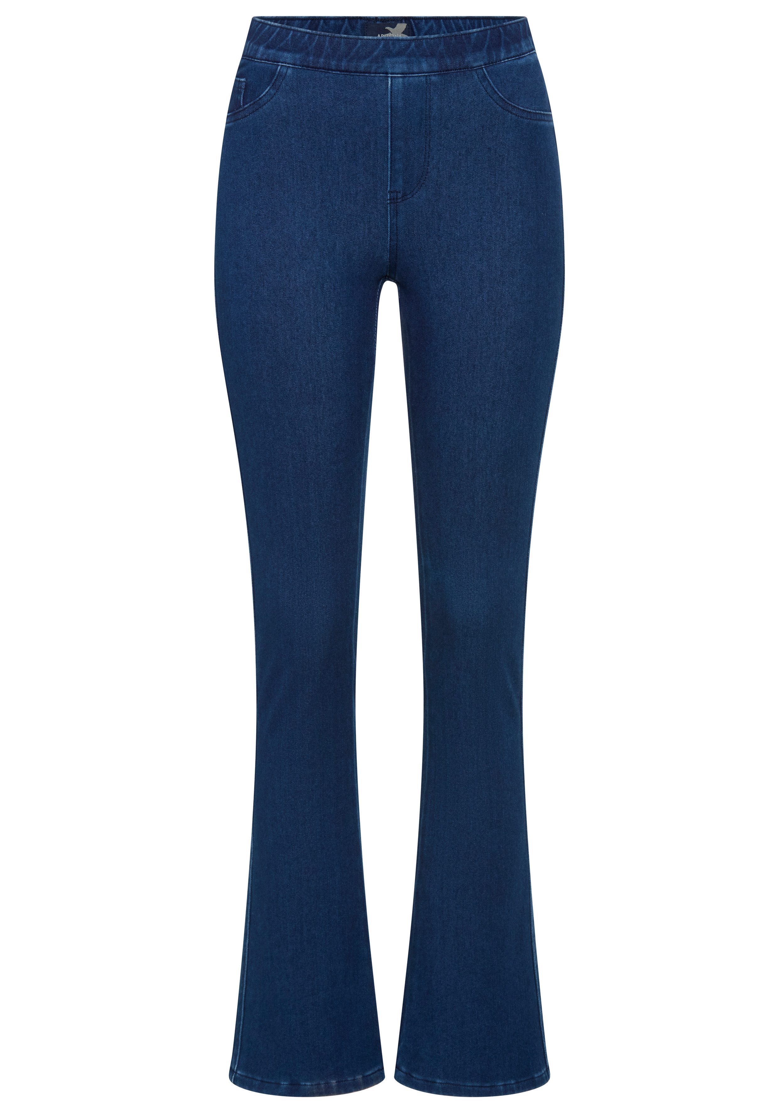 Arizona Jeansjeggings im 4 Way Stretch, Quer- und Längselastisch, Bootcut sehr schmale Passform, Bootcut-Beinform, normale Leibhöhe – Bild 5 von 5
