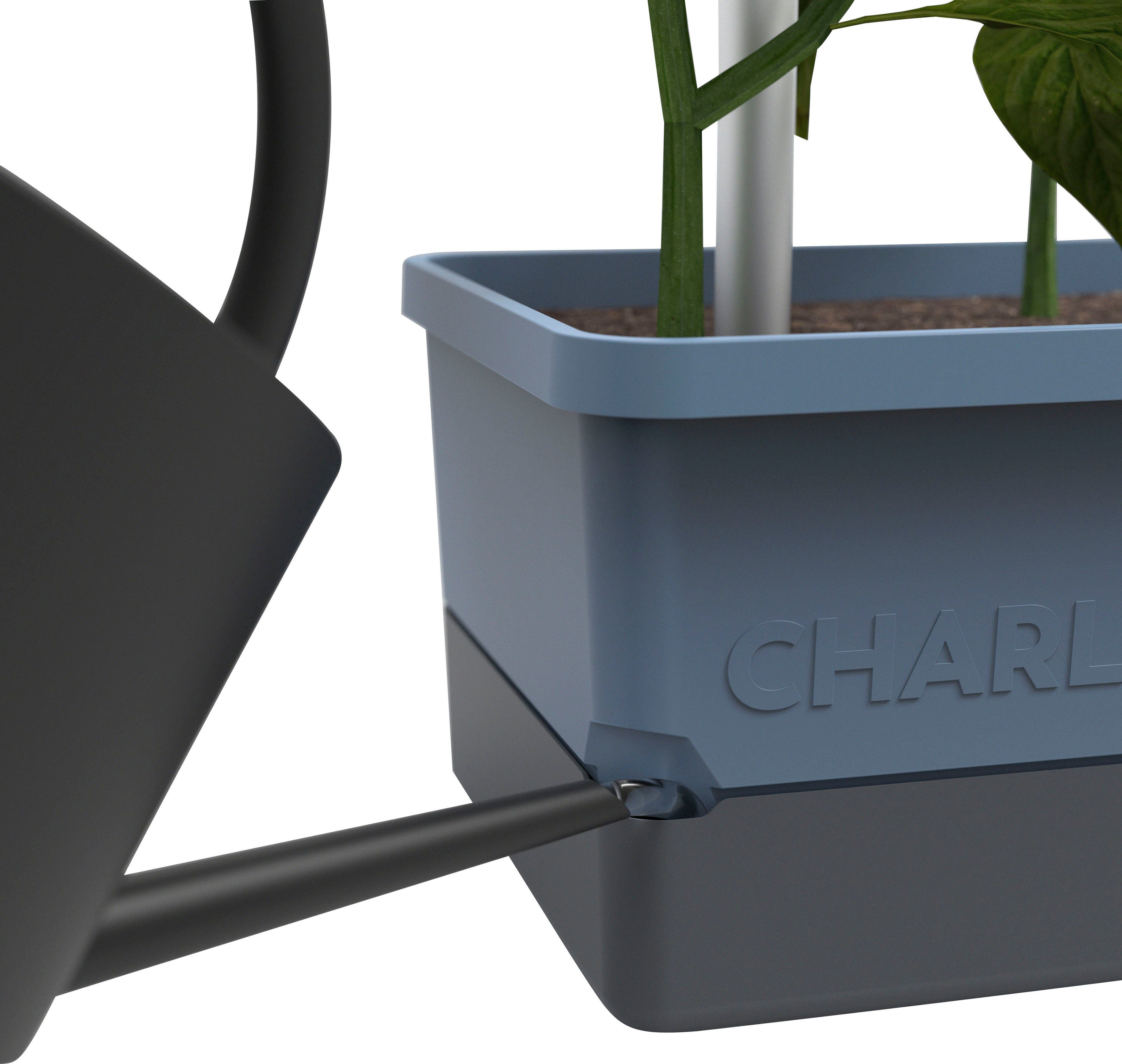 Gusta Garden Pflanzkübel CHARLY Ranksystem & blau Wassertank mit CHILI Chilitopf