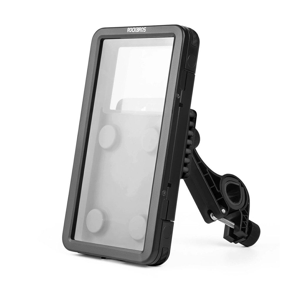 ROCKBROS Handy-Halterung Lenkerhalterung Fahrradhalterung Smartphonehalter, (bis 6.9 Zoll, Spar-Set, 1-tlg., bis 6,9 Zoll drehbar, IPX4, Magnethalter, 360° drehbar, stoßgedämpft)