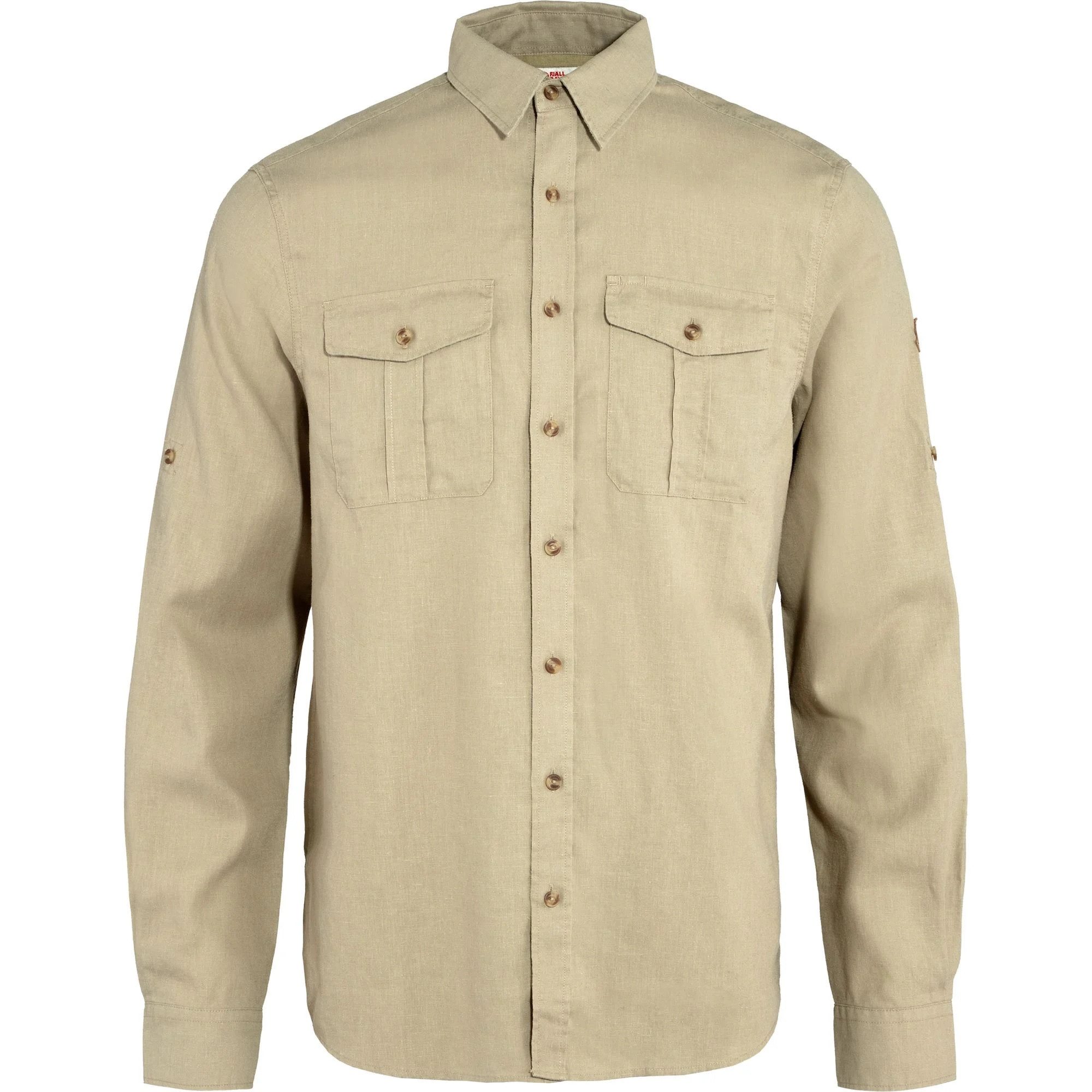 Fjällräven Outdoorhemd FJÄLLRÄVEN Övik Travel Shirt LS M Sand Stone