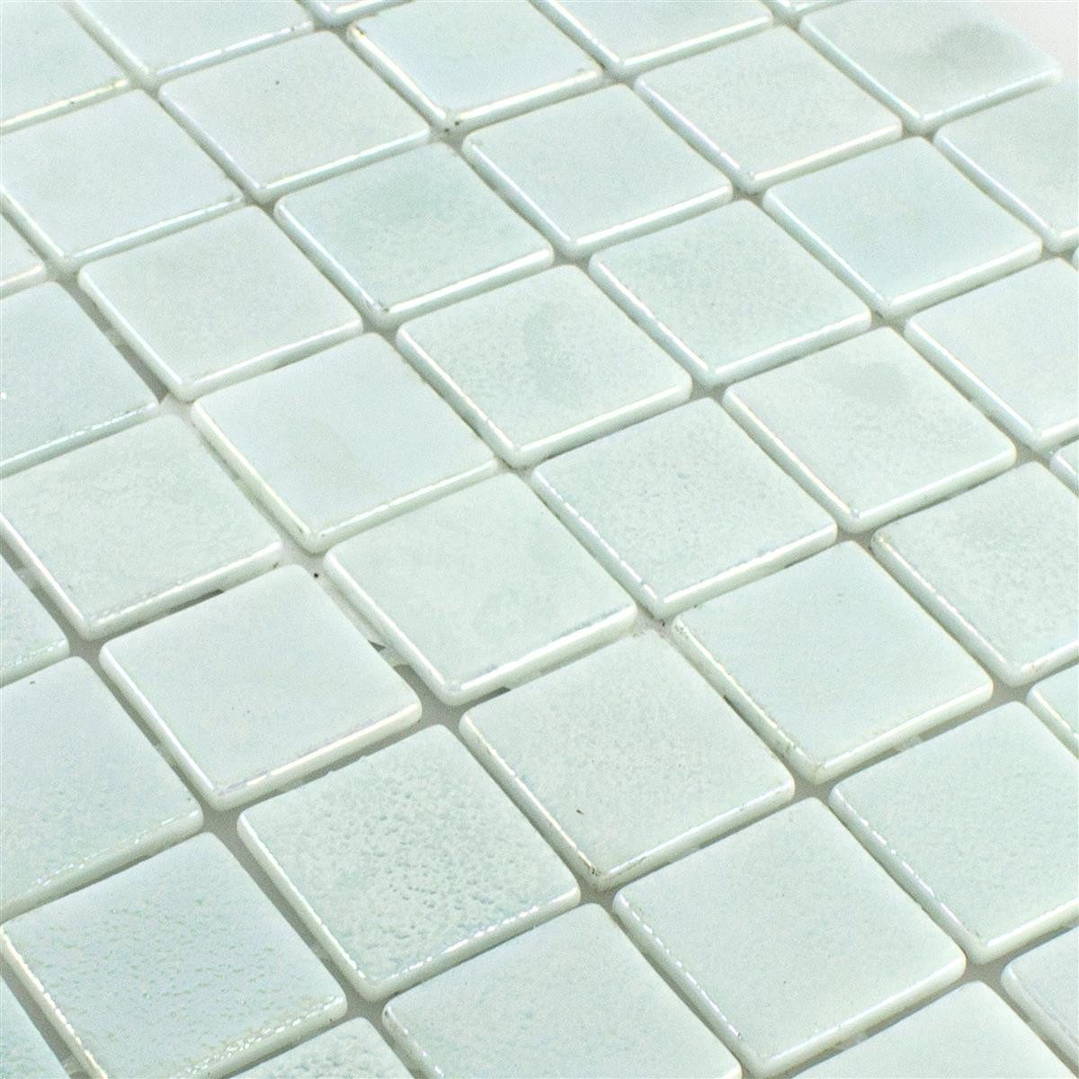 Mosafil Mosaikfliesen Glas Schwimmbad Pool Mosaik Fliesen McNeal 38x38 mm, Glas-Ecoglas 31.600x31.600, weiß, Eco Glas - Punktverklebt - Frostsicher - Wasserdicht - Wasserfest -
