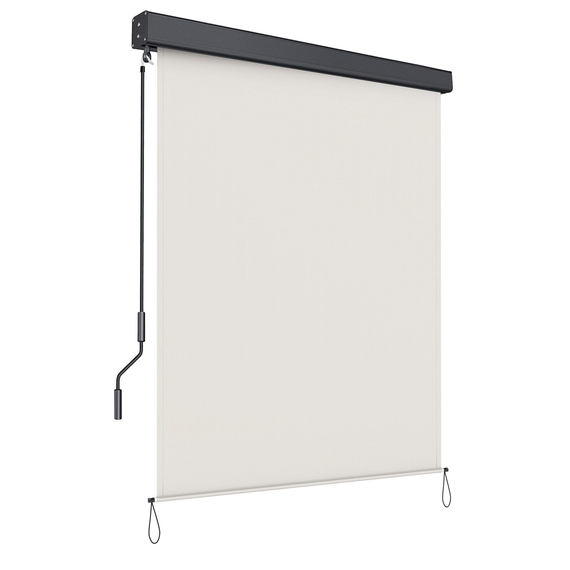 SONGMICS Seitenmarkise Senkrechtmarkise ausziehbar Markise Windschutz