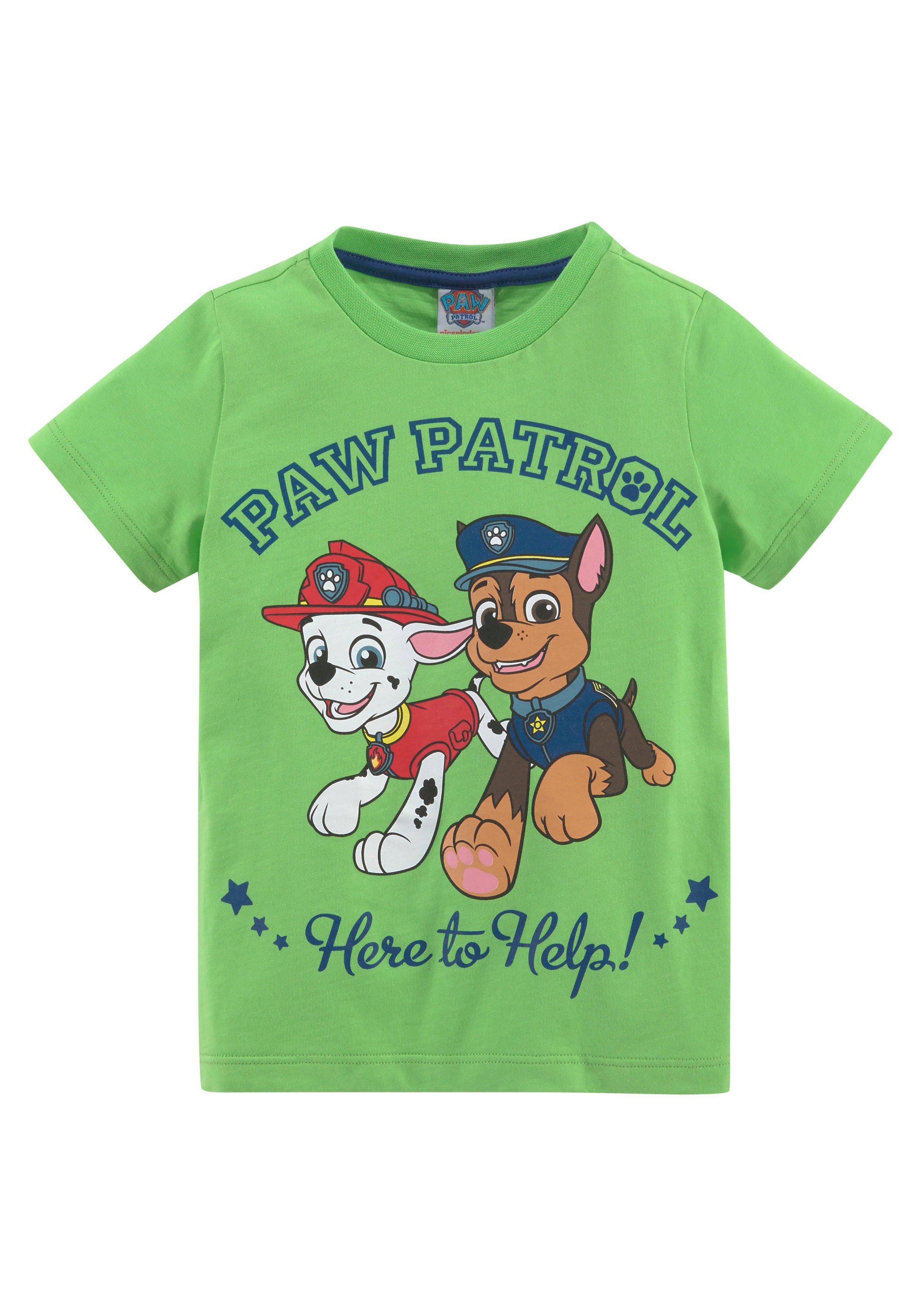 PAW PATROL T-Shirt (Set, HERE Bermudas 2-tlg) TO HELP! &