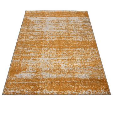 Designteppich Modern Teppich Abstrakt Muster Orange farbe - Kurzflor, Mazovia, 180 x 260 cm, Geeignet für Fußbodenheizung, Höhe 7 mm, Kurzflor