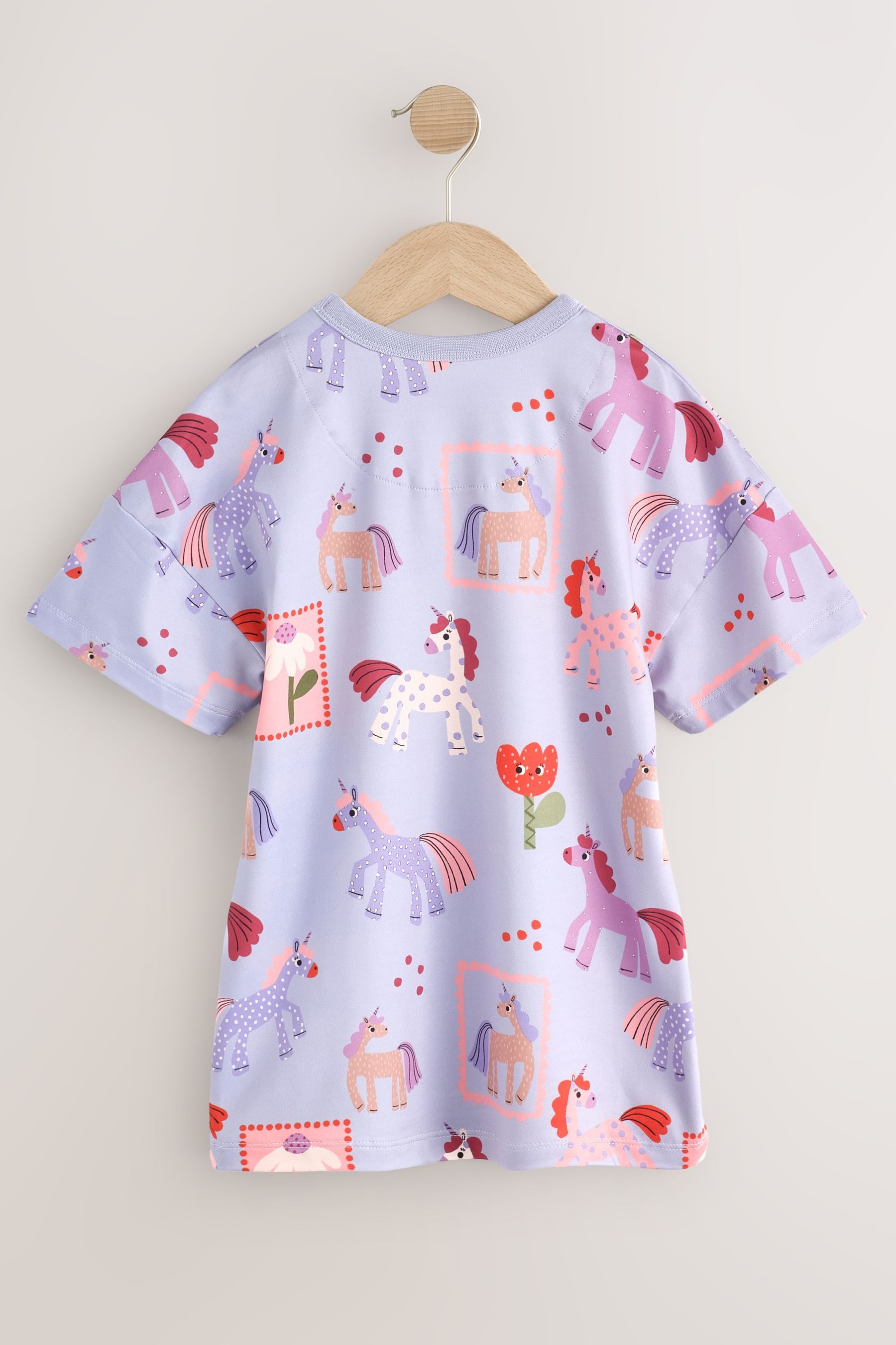 Next Nachthemd 2er-Pack Nachthemden mit Einhorn-Print (2-tlg)