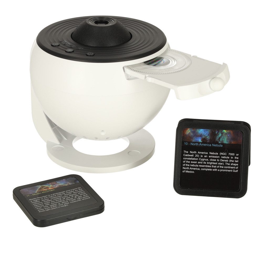 Ikonka LED-Sternenhimmel Sternenprojektor Planetarium Nachtlicht, Zeitschaltuhr, automatische Drehung, Neigungswinkel einstellbar, Schärfeeinstellung, LED, 12 Motivscheiben, Timer, Autorotation, USB-Betrieb