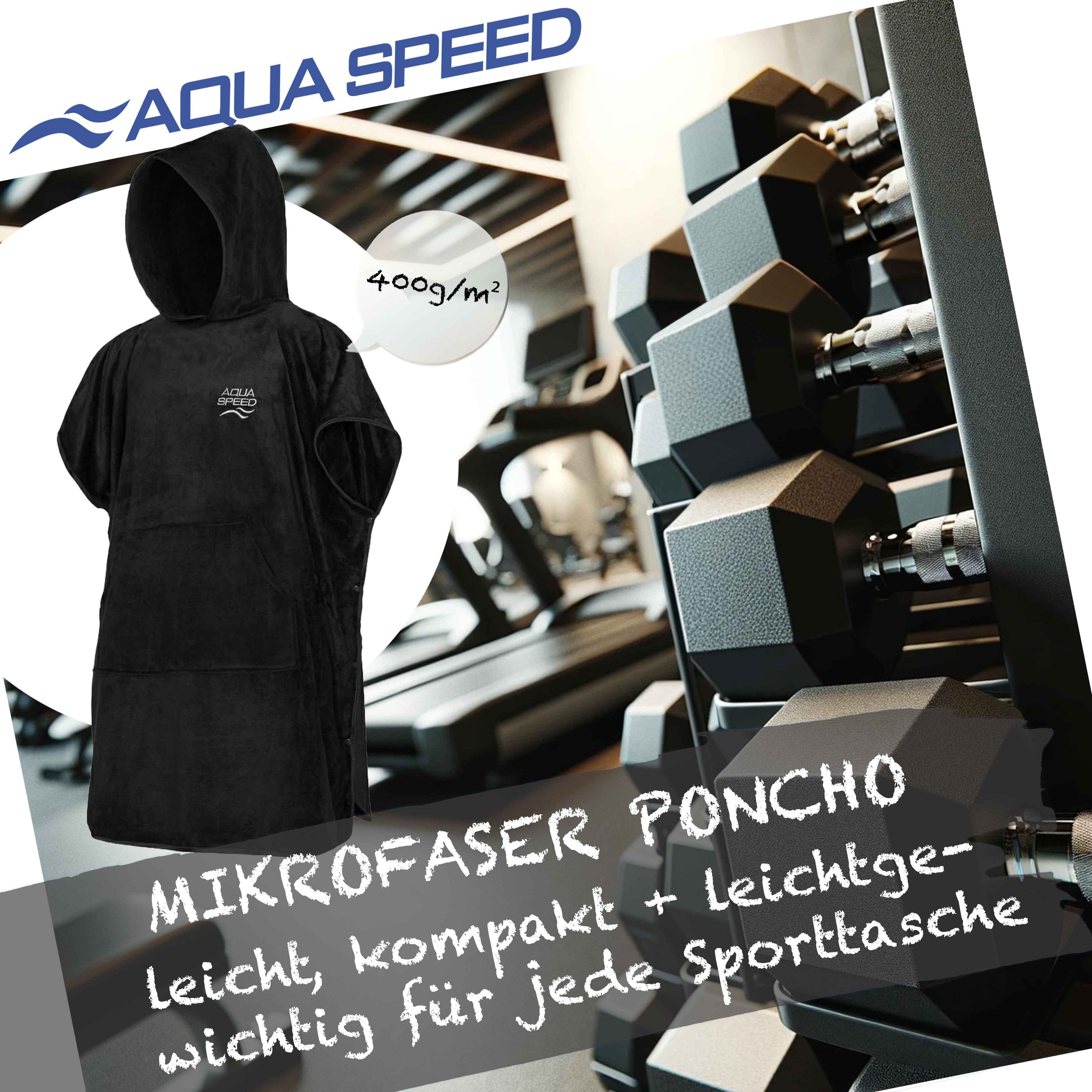 Aqua Speed Kapuzenhandtuch Premium Mikrofaser-Poncho-Handtuch mit Kapuze Gr günstig online kaufen