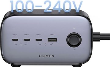 UGREEN DigiNest Pro Power Strip (2 AC outlets + 100W 3C1A) USB-Adapter zu USB Typ A, USB Typ C, 180 cm