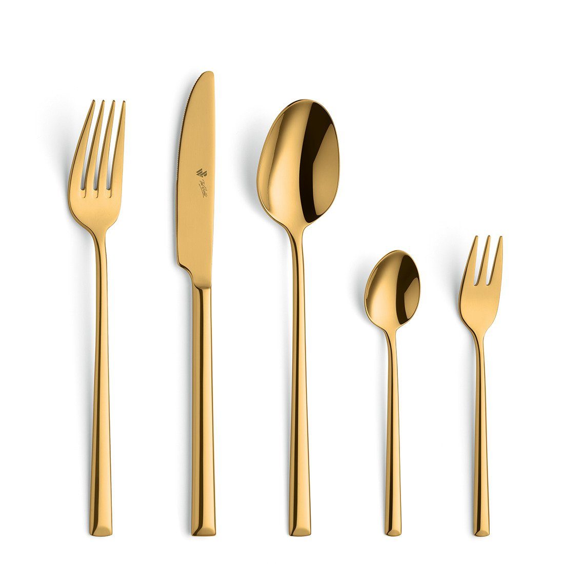 Paul Wirths Besteck-Set VIVENDI (30-tlg), 6 Personen, Edelstahl Rostfrei 18/10, Handreinigung empfohlen, goldfarbener PVD Veredelung, hochglanzpoliert