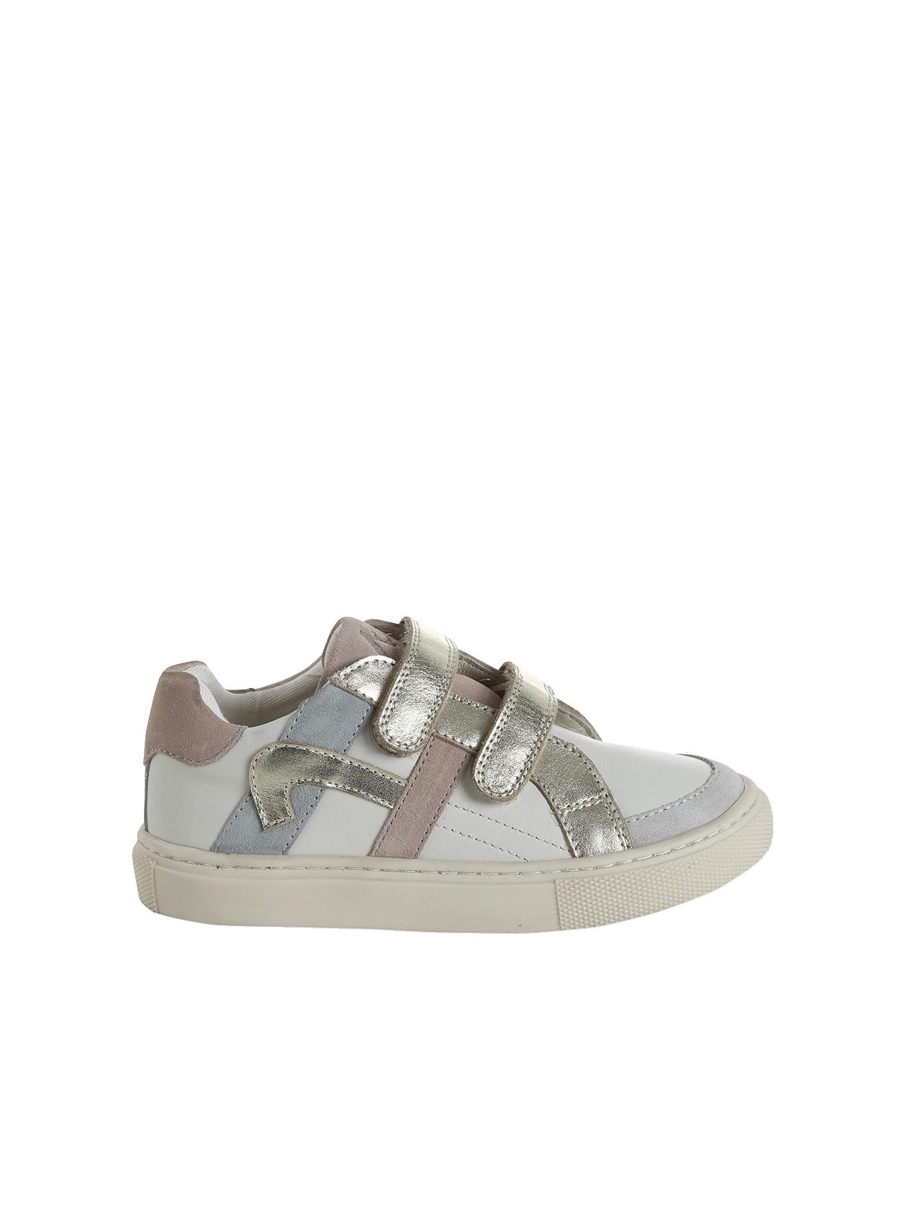 Kinder Ledersneakers mit Klett und Anziehtrick Sneaker