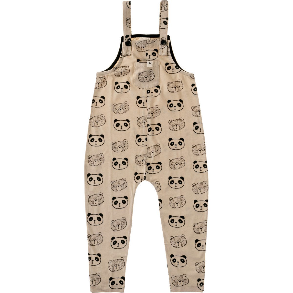 Turtledove London Latzhose Panda Unisex Kinder (1-tlg) Hose, Latz, Trägerhose, Overall, Jumpsuit
