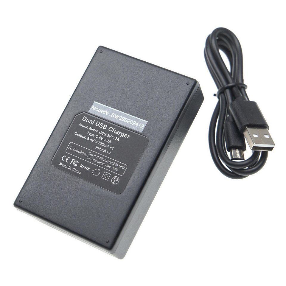 USB-C Akkuladegerät Ladeschale für Panasonic DMW-BLC12PP 