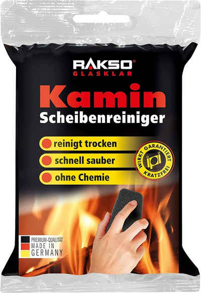 RAKSO Polierschwamm »Rakso Trockenreiniger für Kaminscheiben Reiniger für Kaminglasscheibe 2Stk.«