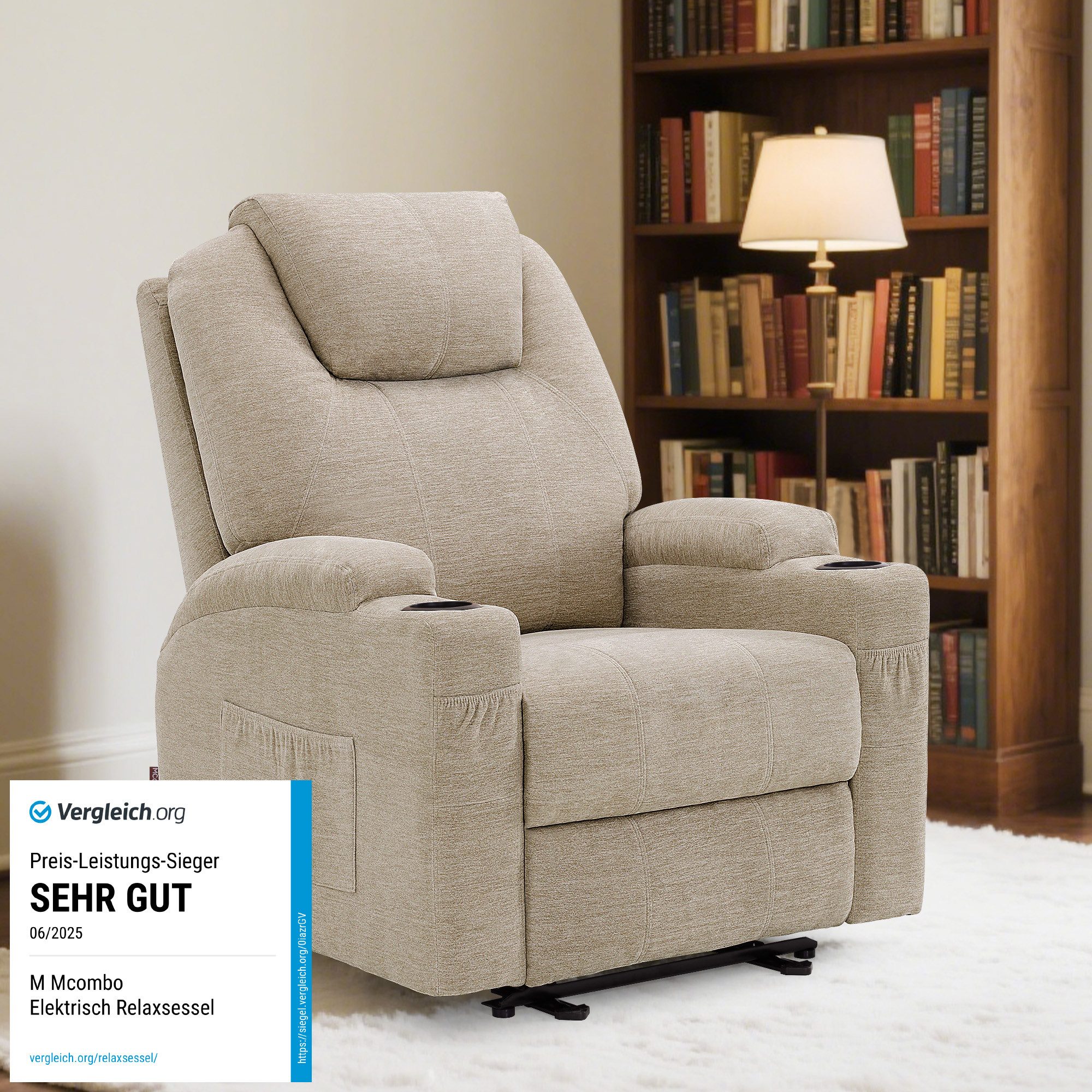 MCombo Relaxsessel MCombo Elektrisch Relaxsessel Massagesessel Fernsehsesse günstig online kaufen