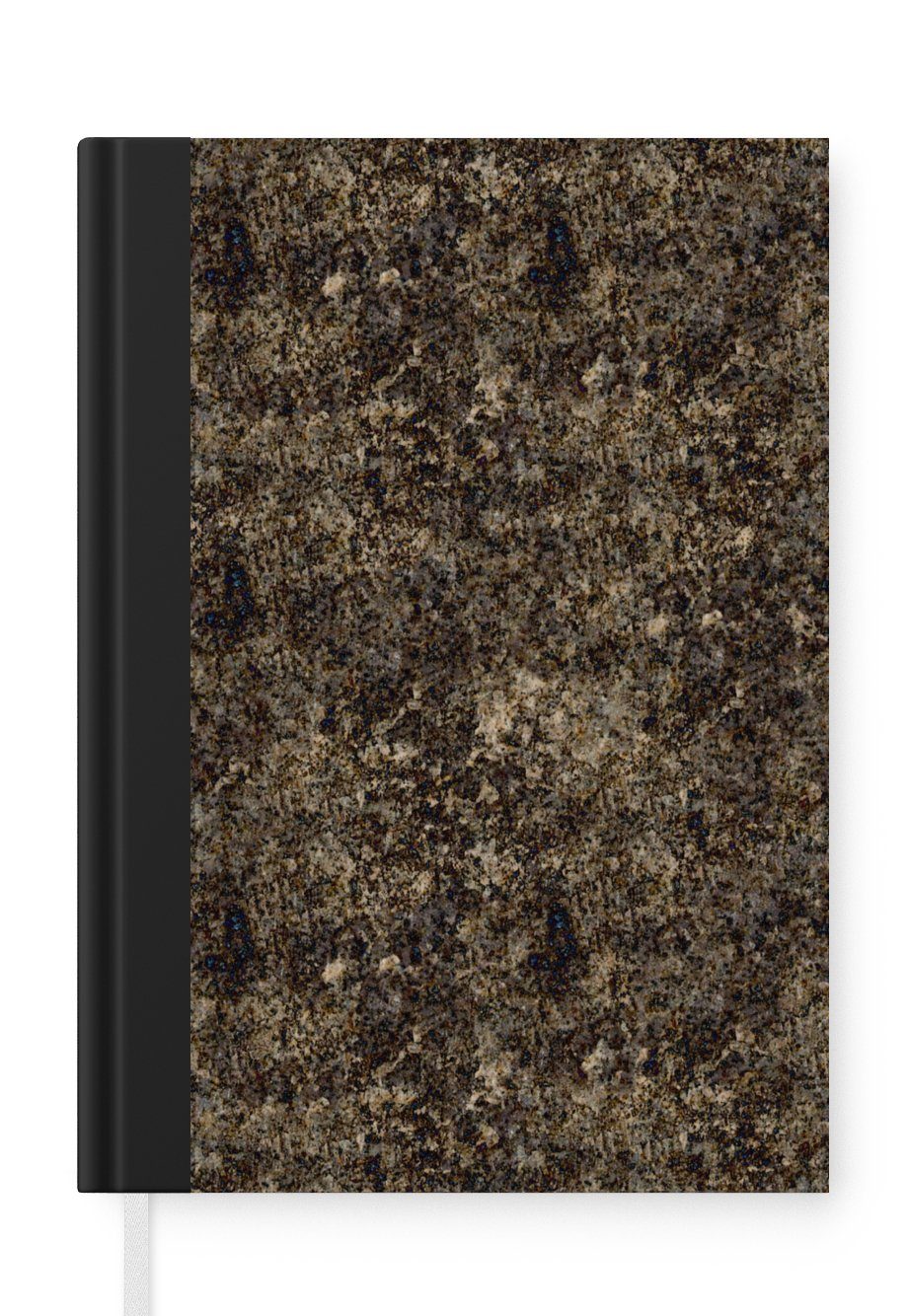 MuchoWow Notizbuch Muster - Granit - Stein, Journal, Merkzettel, Tagebuch, Notizheft, A5, 98 Seiten, Haushaltsbuch