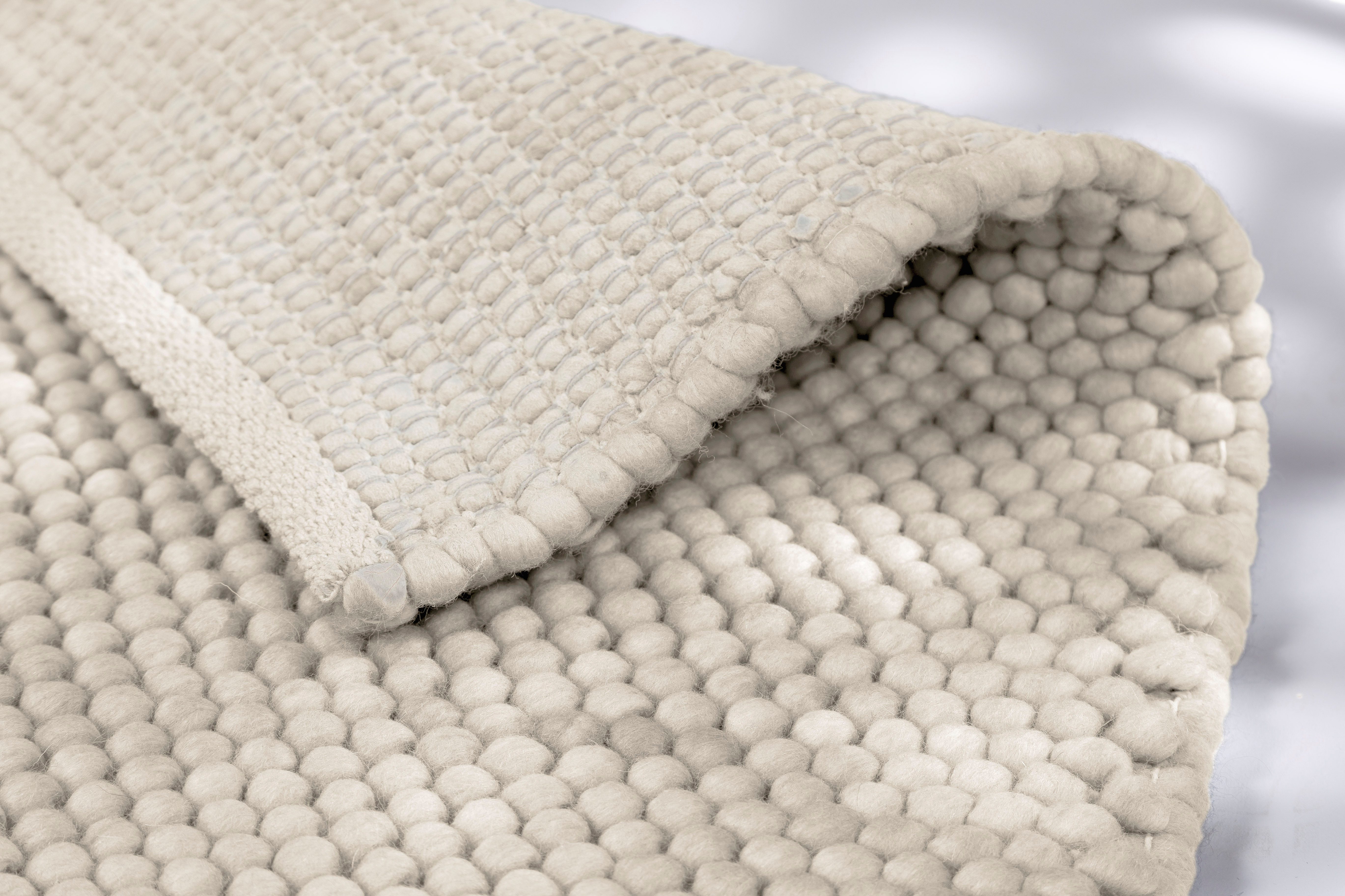 SCHÖNER WOHNEN-Kollektion Wollteppich Poppy 6024, rechteckig, Höhe: 18 mm, hochwertiger Handweb, Wolle, Wohnzimmer, Schöner Wohnen Kollektion