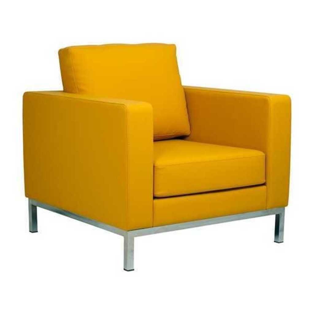 JVmoebel Sessel Gelber Sessel Moderner Arbeitszimmer Relaxsessel Kunstleder Einsitzer (1-St., 1x Sessel), Made in Europa