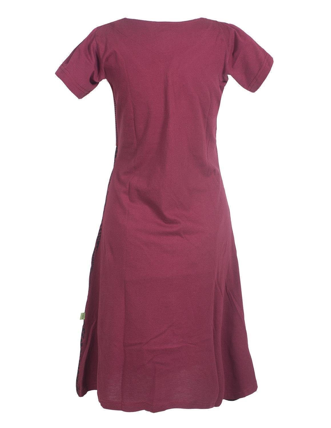 Vishes Tunikakleid Kurzarm Lagenlook Kleid Streifen Punkte Muster Boho, Elf günstig online kaufen