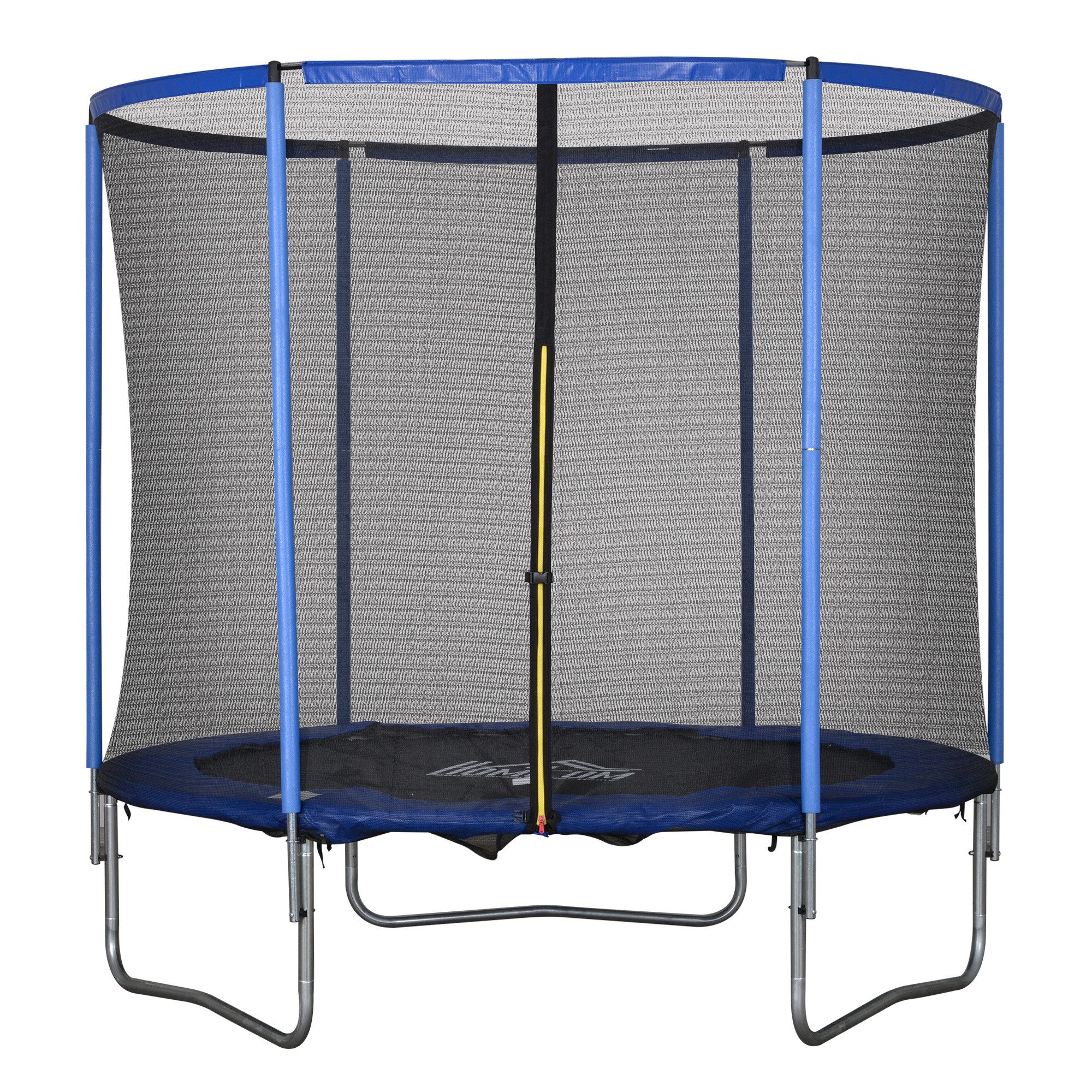 HOMCOM Fitnesstrampolin Trampolin mit Sicherheitsnetz, Ø 244 cm, (Gartentrampolin, 1 tlg., Trampolin), für Garten, Schwarz