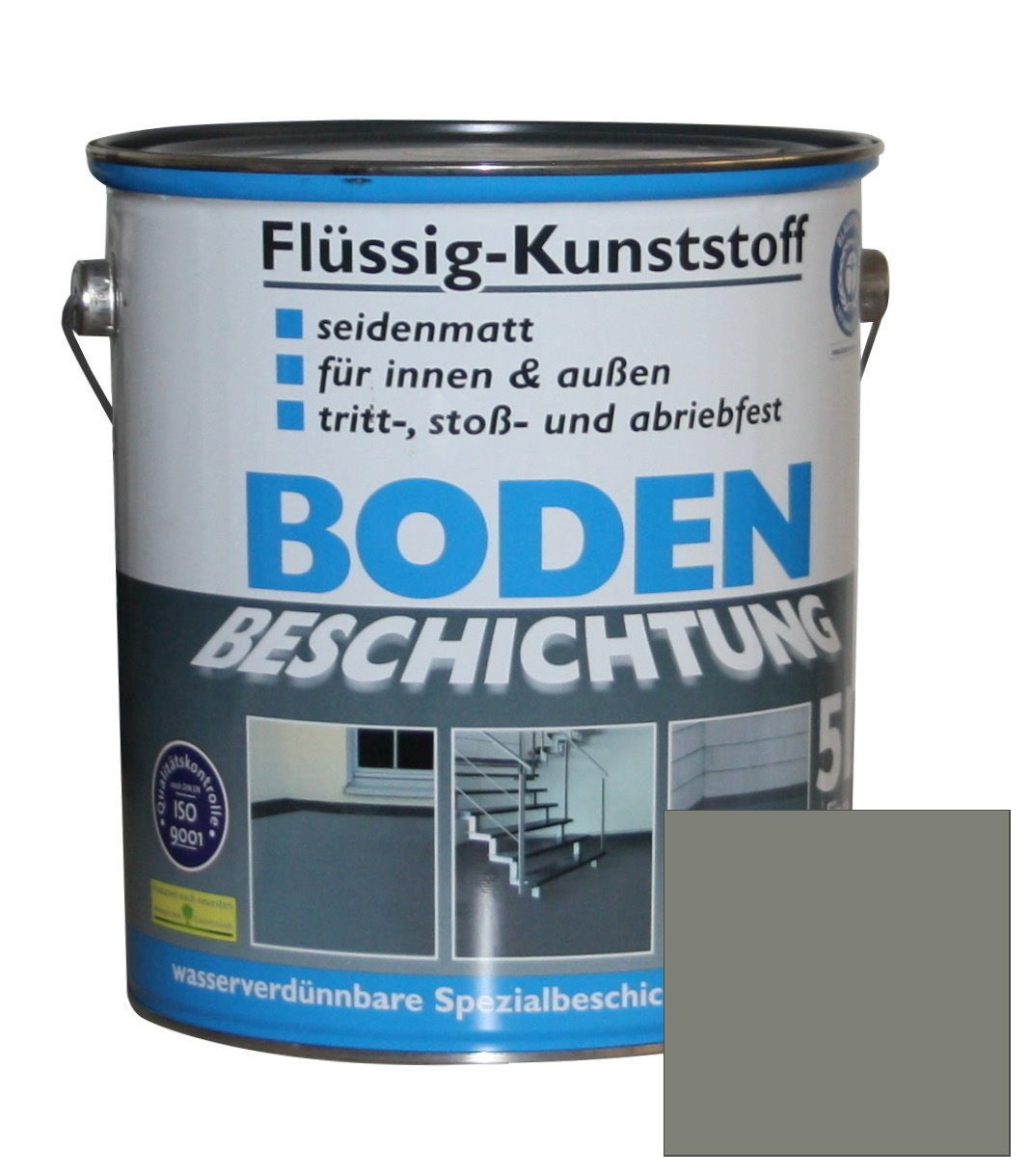 Wilckens Farben Bodenversiegelung Flüssig Kunststoff Bodenbeschichtung 50m², 5 Liter Betonfarbe Beton Beschichtung