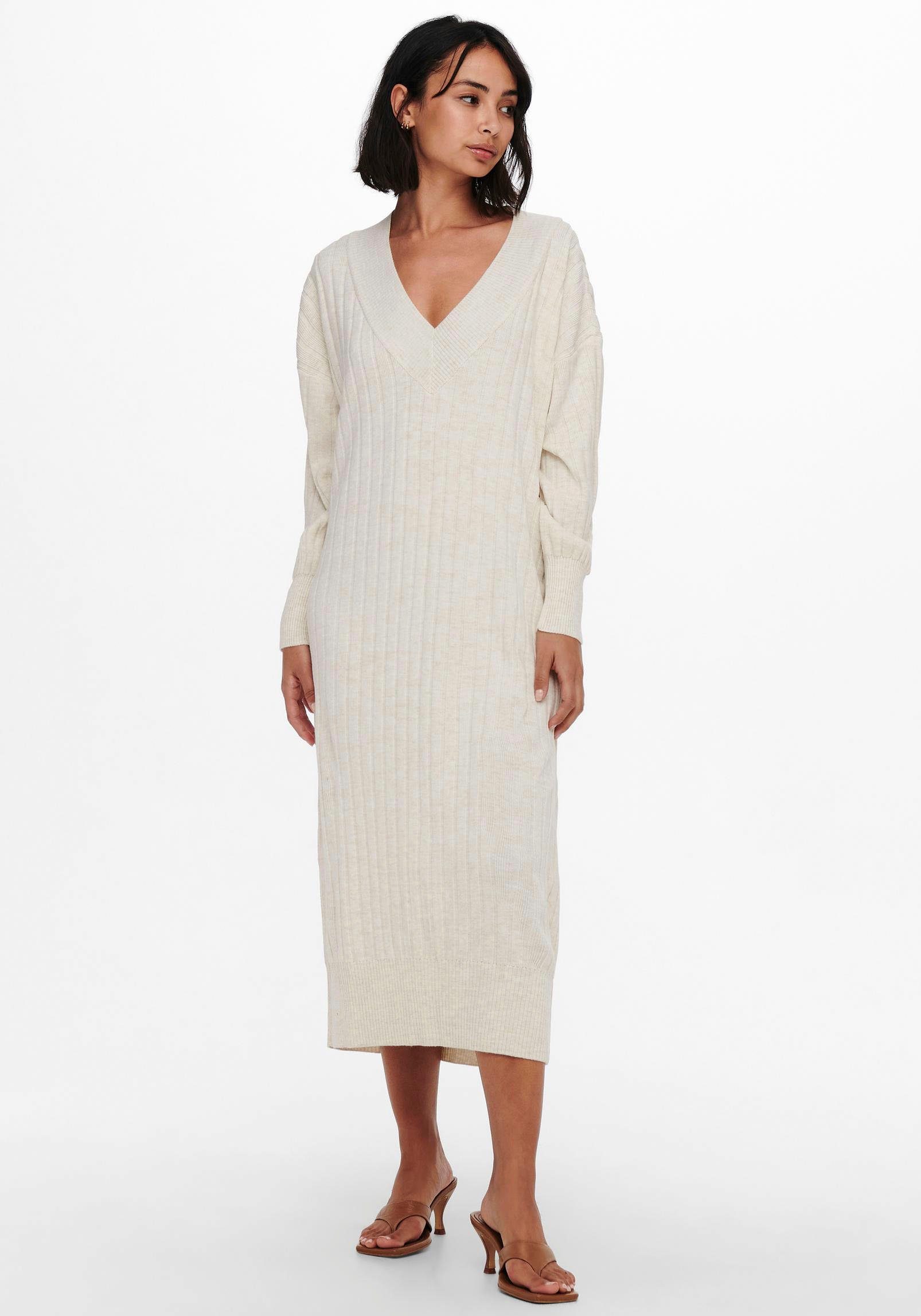Strickkleid ONLNEW TESSA L/S MIDI V DRESS