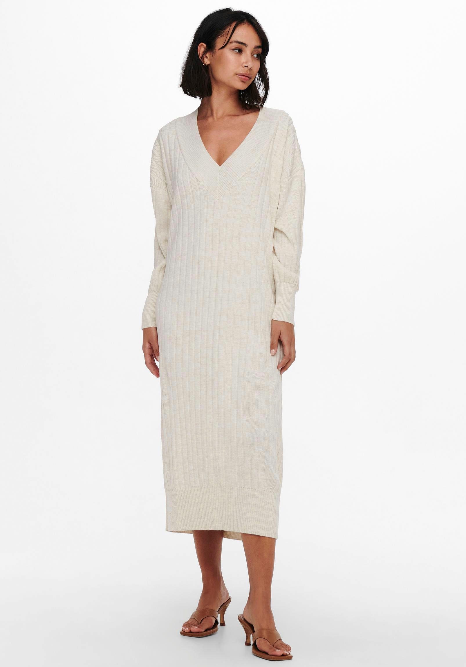 ONLY Strickkleid ONLNEW TESSA L/S MIDI V DRESS