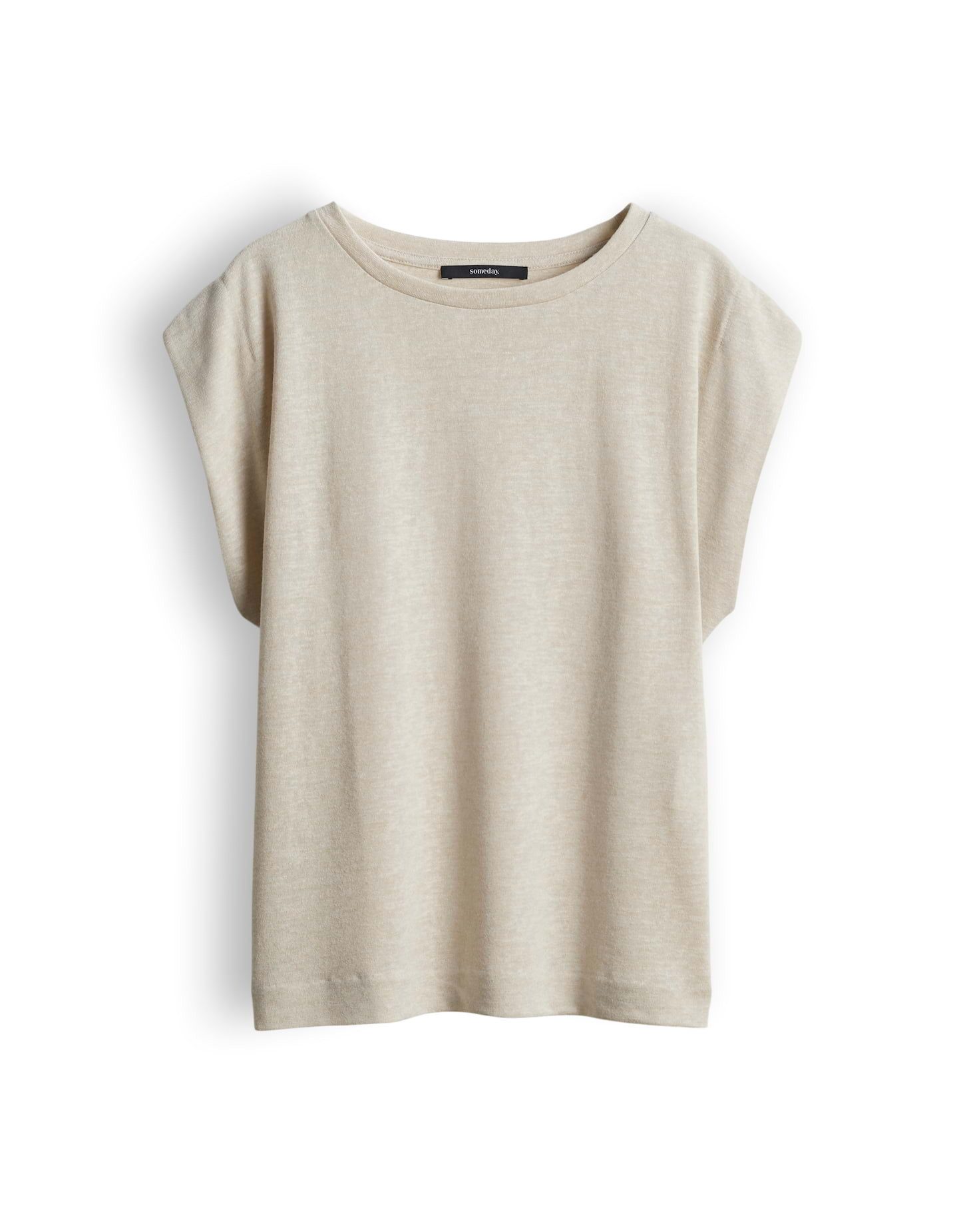 someday Kurzarmshirt Jerseyshirt aus Flammgarn Regular Fit