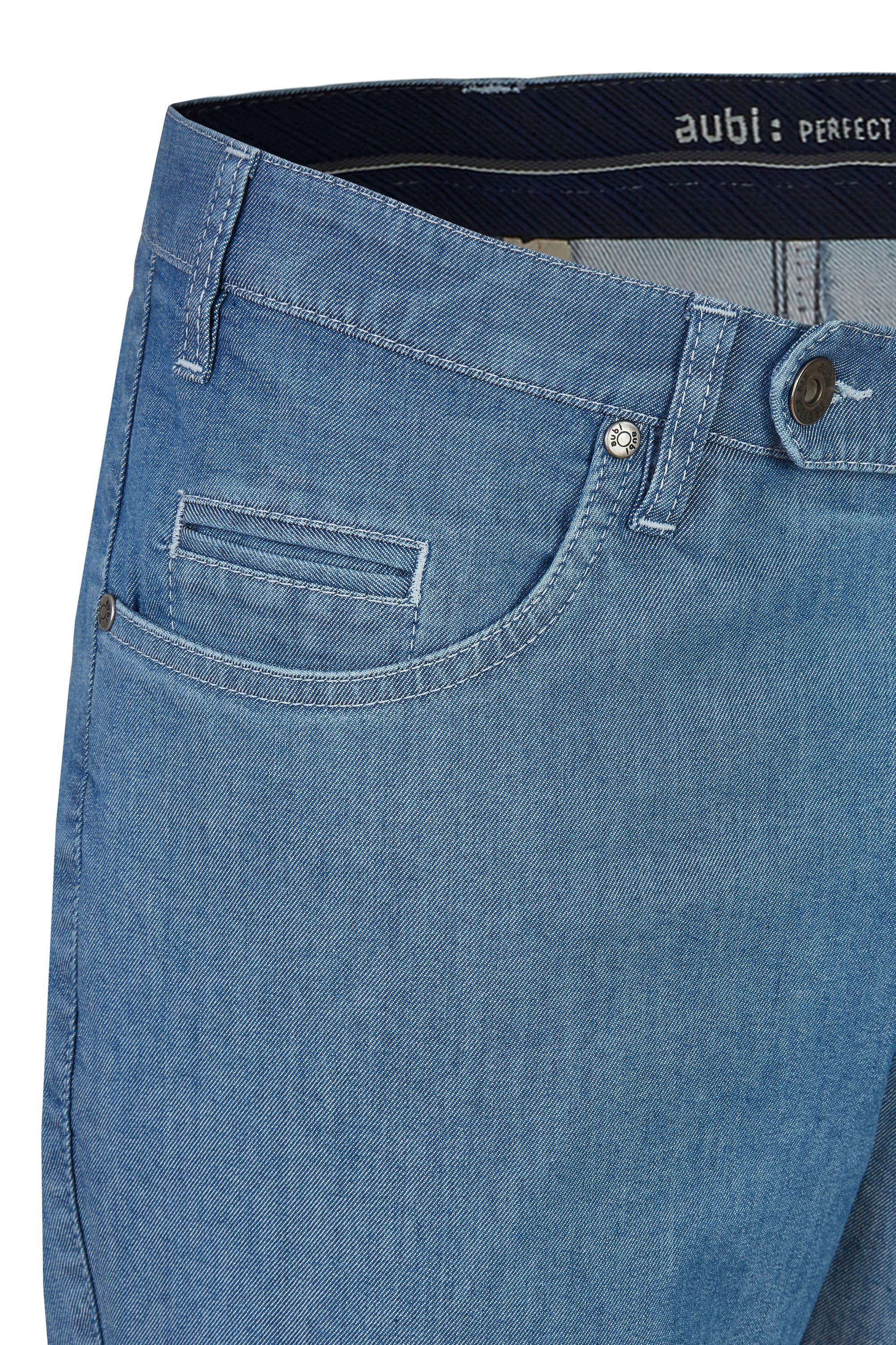 High Bequeme Jeans aus Hose Herren Jeans Fit Sommer (43) bleached Perfect Flex aubi 577 Stretch Baumwolle aubi: Modell