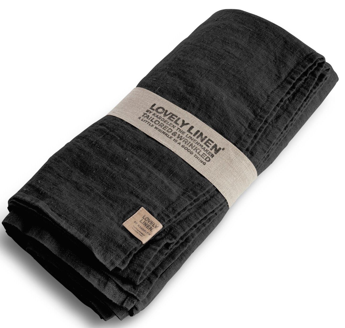 Lovely Linen Tischdecke Lovely Tischdecke Leinen dark grey 145 x 300 cm, LOVELY 145X300 DARK GREY L38xB21,5xH7CM