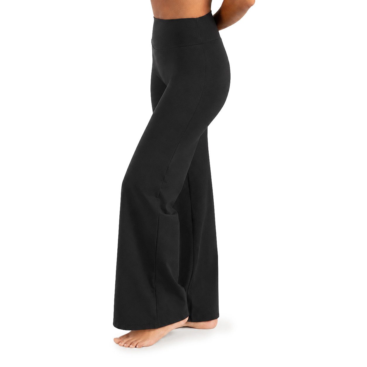Smilodox Leggings Neola Damen, Schlaghose, V-Shape Bund, für Fitness & Alltag Flared Bein, Performance Stretch, Shaping, Soft Touch