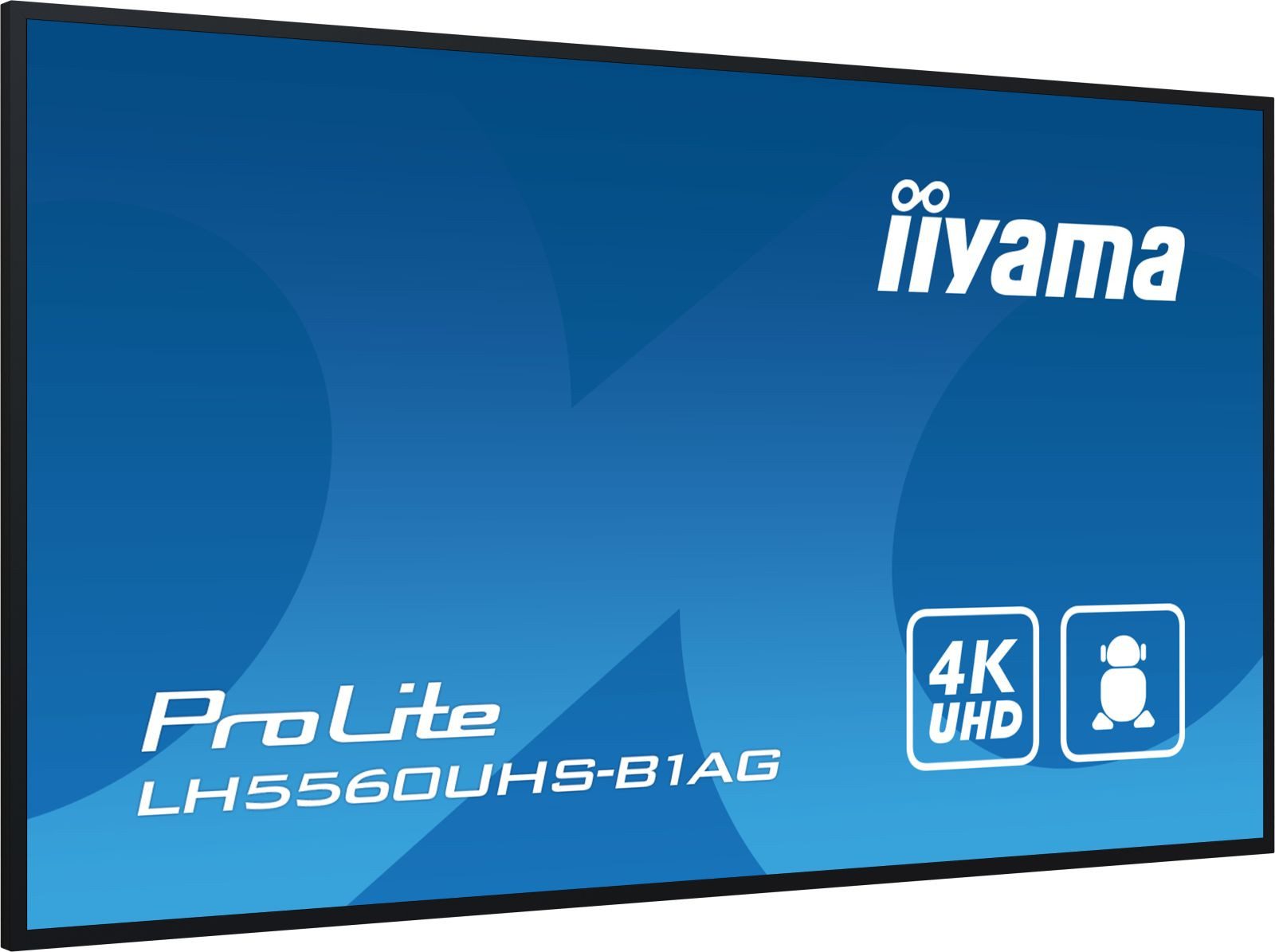 Iiyama LH5560UHS-B1AG 139,7cm 55Zoll 3840x2160 UHD VA panel Haze 25perc 500cd TFT-Monitor (3840 x 2160 px, 4K Ultra HD, 6,5 ms Reaktionszeit, ELED, Wi-Fi, Lautsprecher, HDCP)