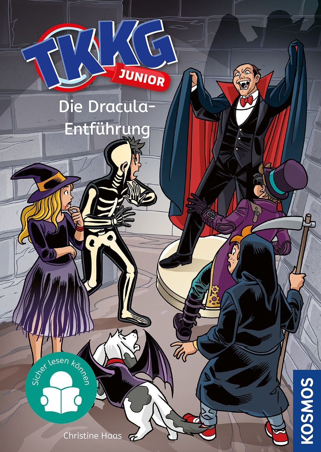 TKKG Junior, 7, Die Dracula-Entführung / Christine Haas, Jetzt ermitteln die Junior-Detektive! Spannender Kinderkrimi ab 7 Jahren für Kinder, die sicher lesen können und gern knifflige Fälle lösen