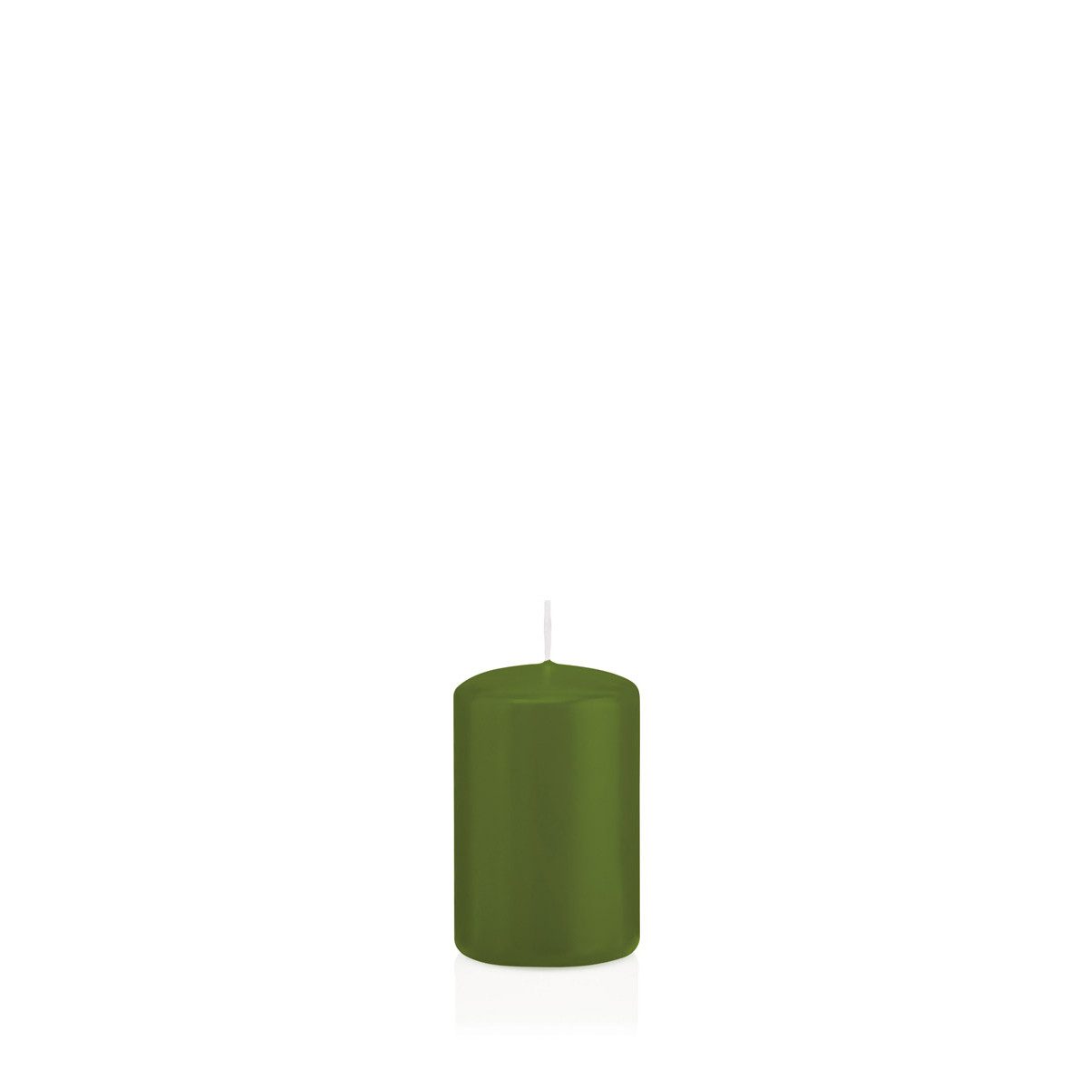 Wiedemann Kerzen Stumpenkerze Stumpenkerzen Olive Ø 48 x 80 mm, 24 Stück