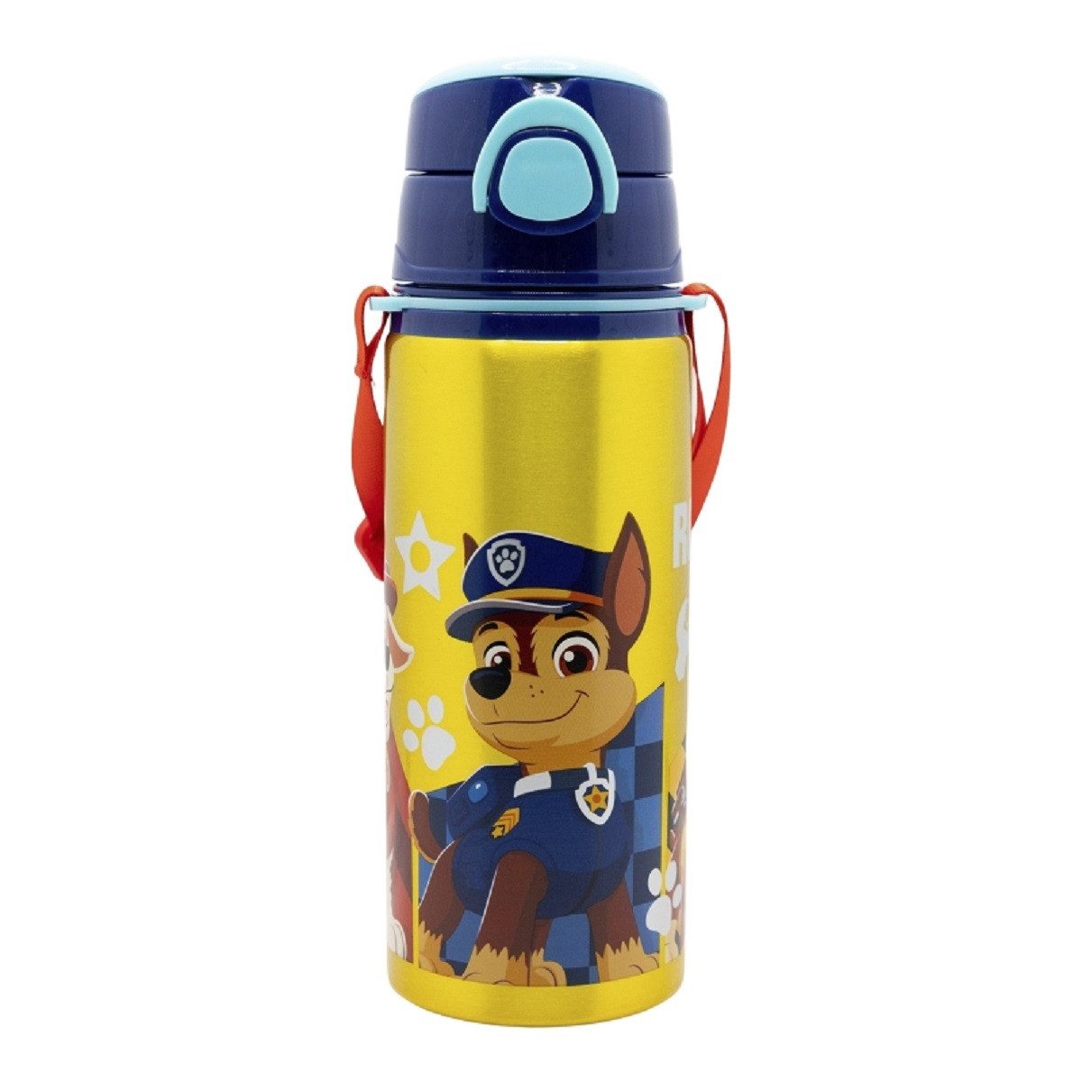 PAW PATROL Trinkflasche Aluminium Trinkflasche 730 ml mit Strohhalm & Tragegurt
