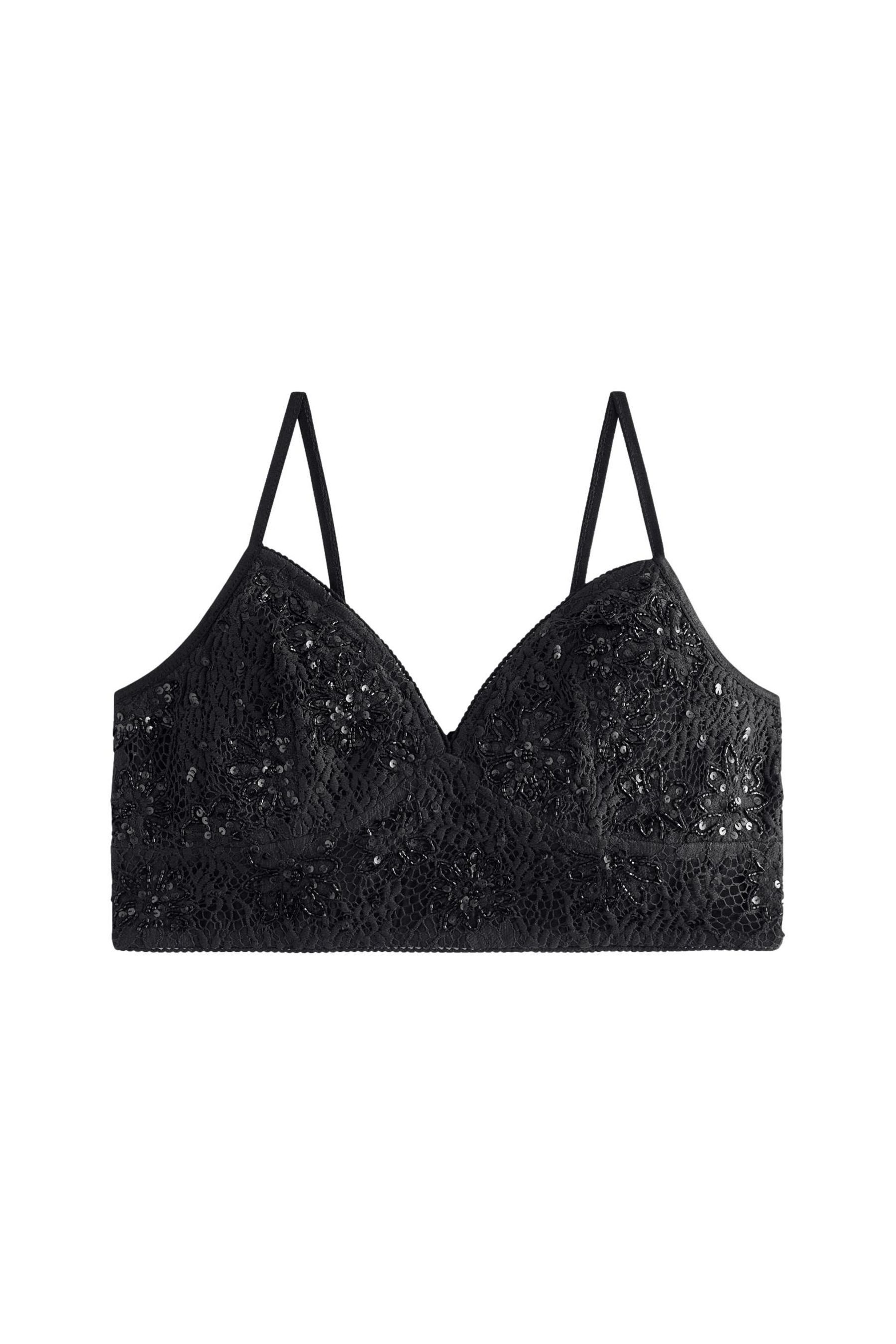 Next Bralette-BH Längeres Premium-Bustier mit Spitze und Pailletten (1-tlg)
