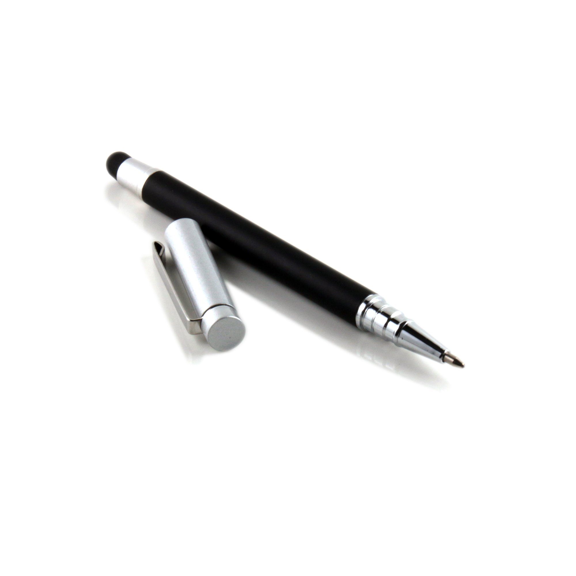 SLABO Eingabestift »2in1 Stylus Touch Pen für iPad (2010 - 2020), iPad mini  (2012 - 2019), iPad Pro / iPad Air (2015 - 2021), iPhone (2007 - 2021) etc  Eingabestift und Kugelschreiber Touch Stift – schwarz, silber«