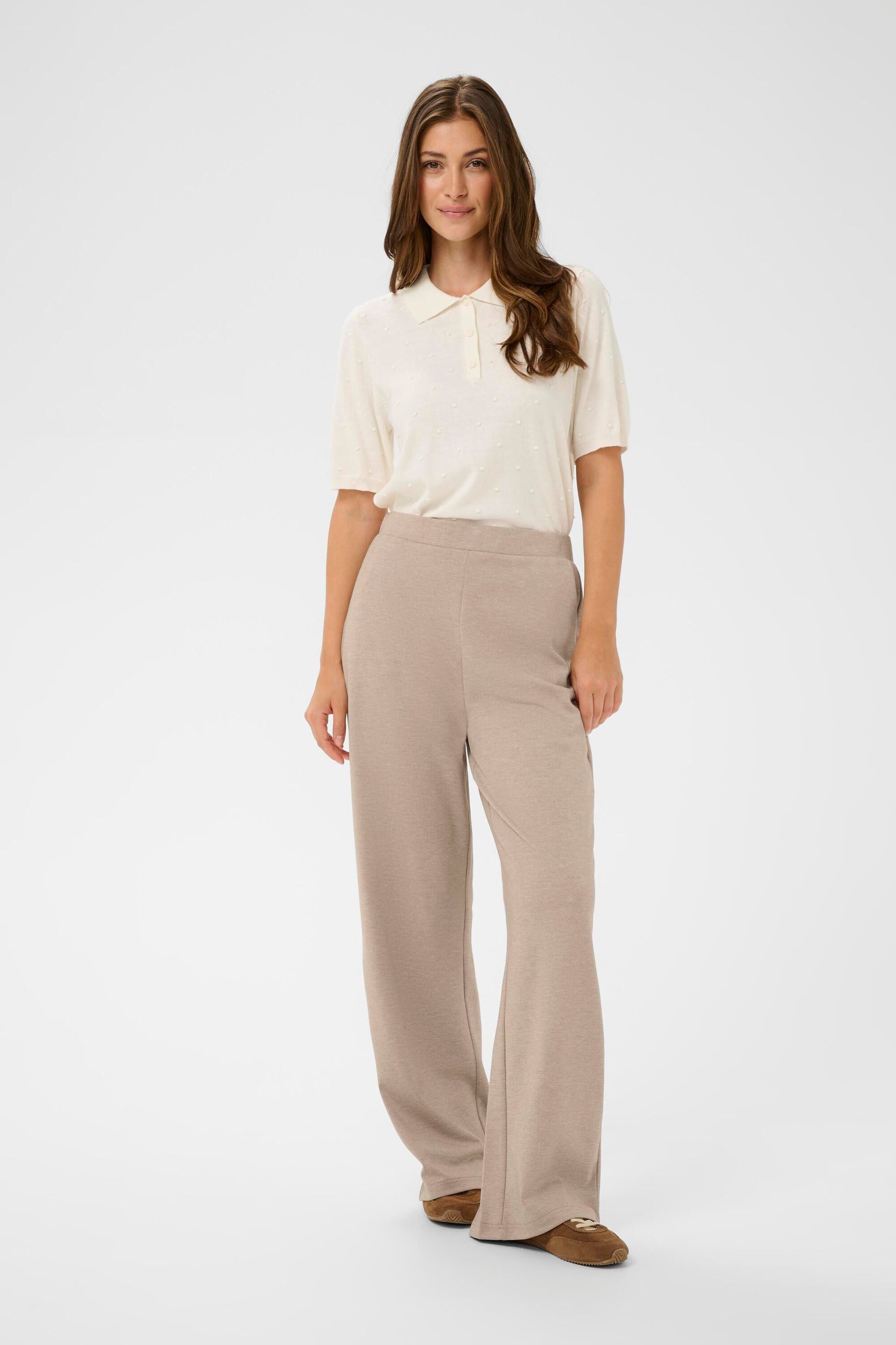 Cream Stoffhose Casual Hose CRAnett