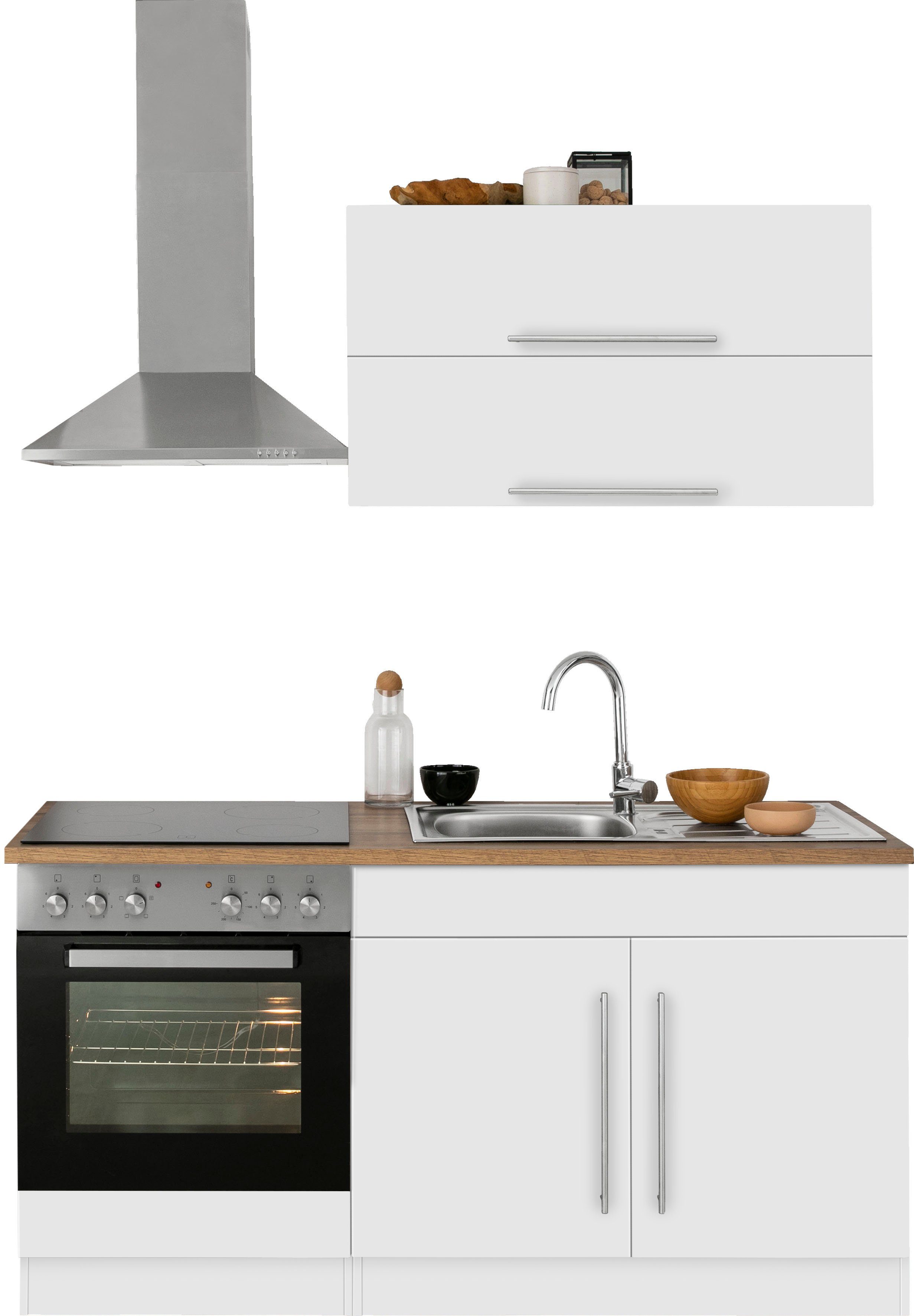 KOCHSTATION Küchenzeile KS-Samos, Breite 160 cm, wahlweise mit E-Geräten un günstig online kaufen