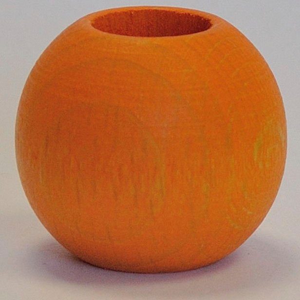 Schlaufen Raffrollo mit Brondby orange Boule, Schlaufen, Polyester, Kutti, freihängend, halbtransparent,