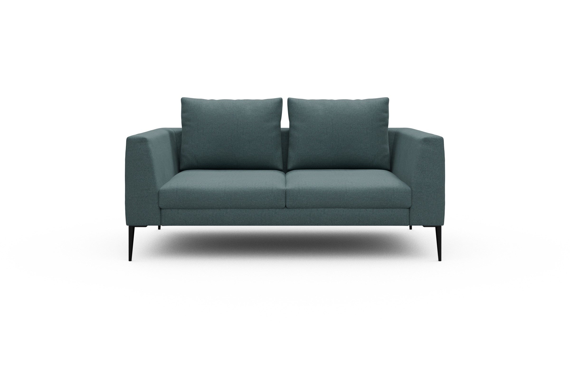 moebelfaktor Sofa Paul 2-Sitzer, Skandinavisches Design, niedrige Bauhöhe, für Saugroboter geeignet