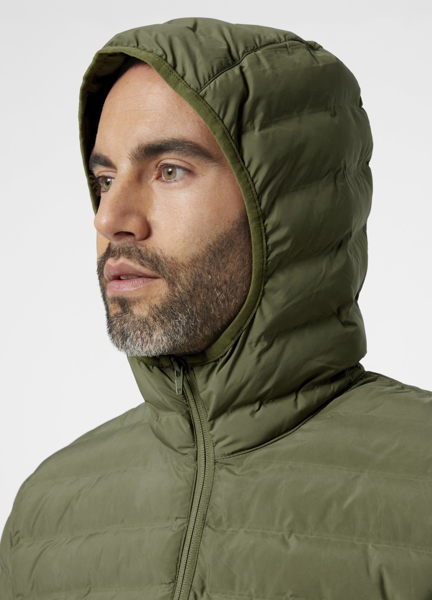 Green Mono Helly Insulator Material Hansen Terrain Helly Anorak Hooded M Hansen